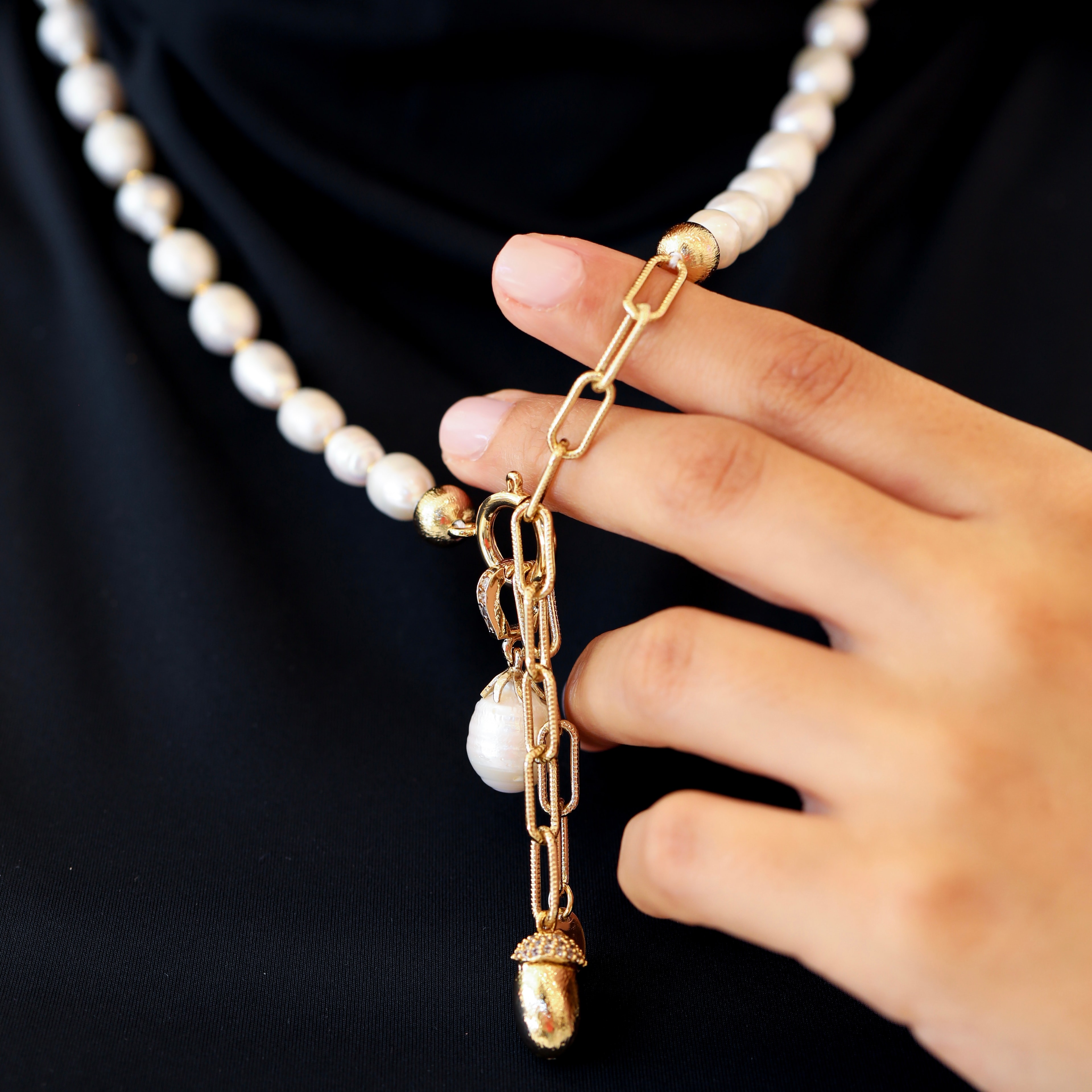 Goldline Pearl Kolye