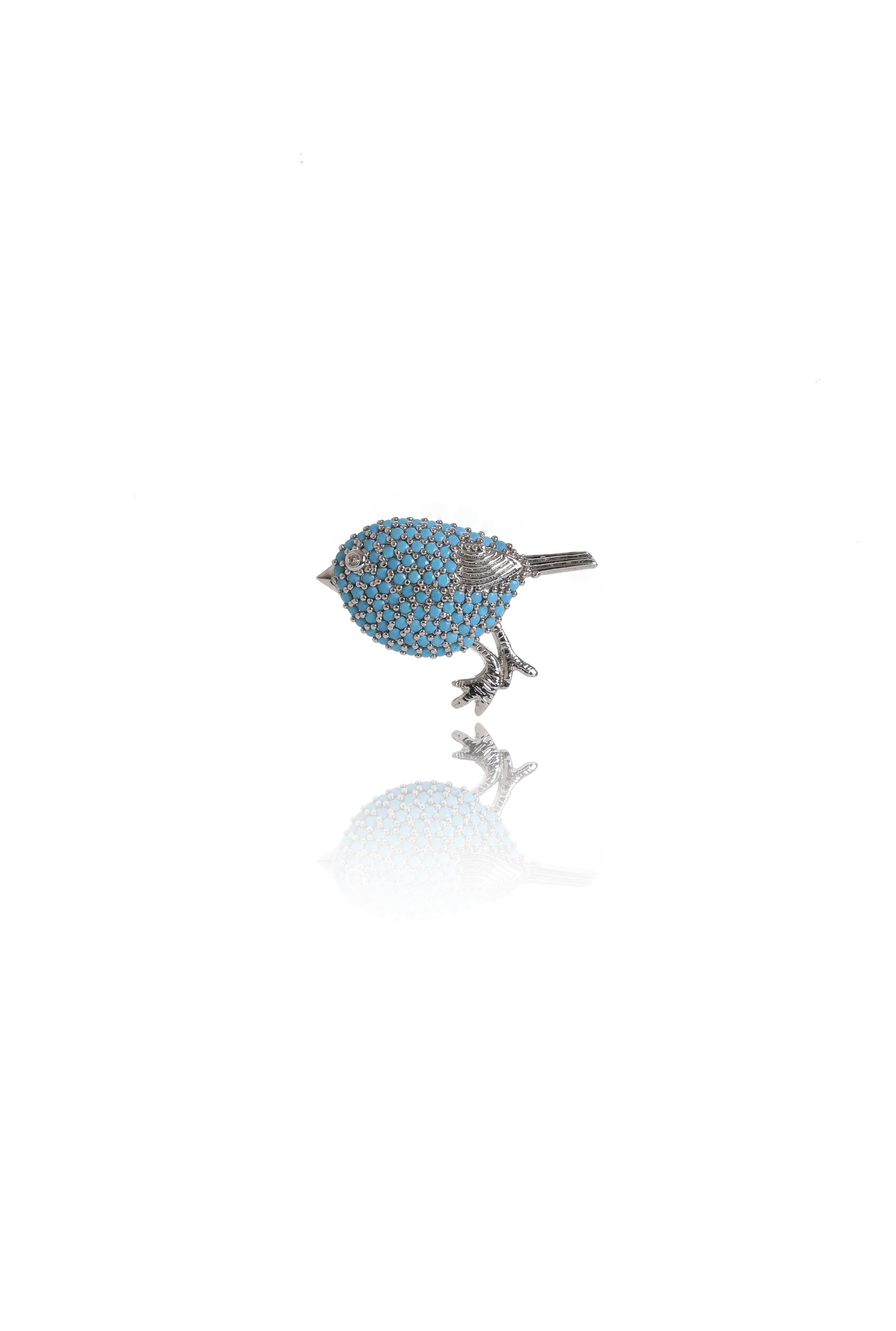 Mavi Angry Birds Broş