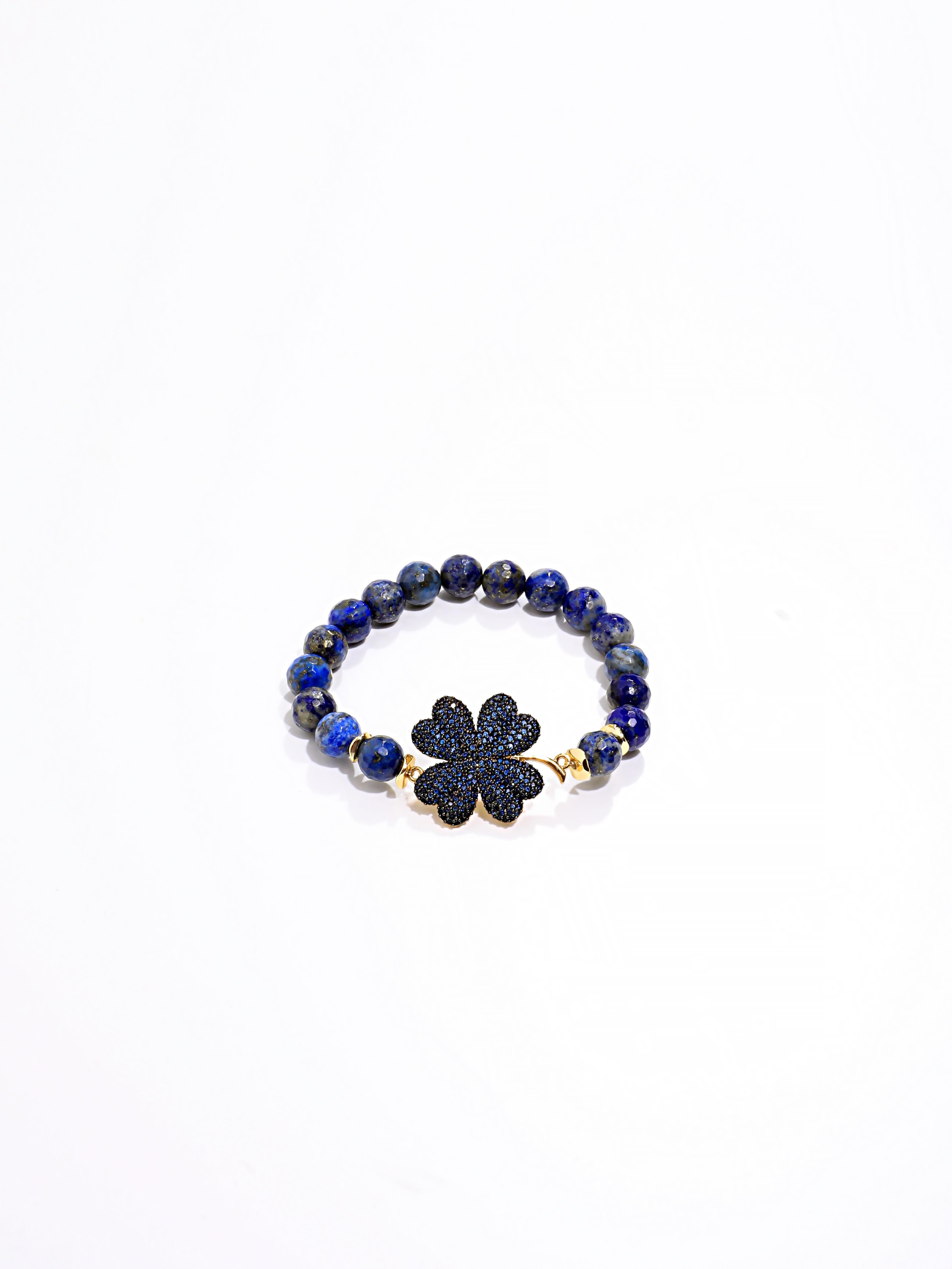 Lapislazuli Taşı Yonca Bileklik