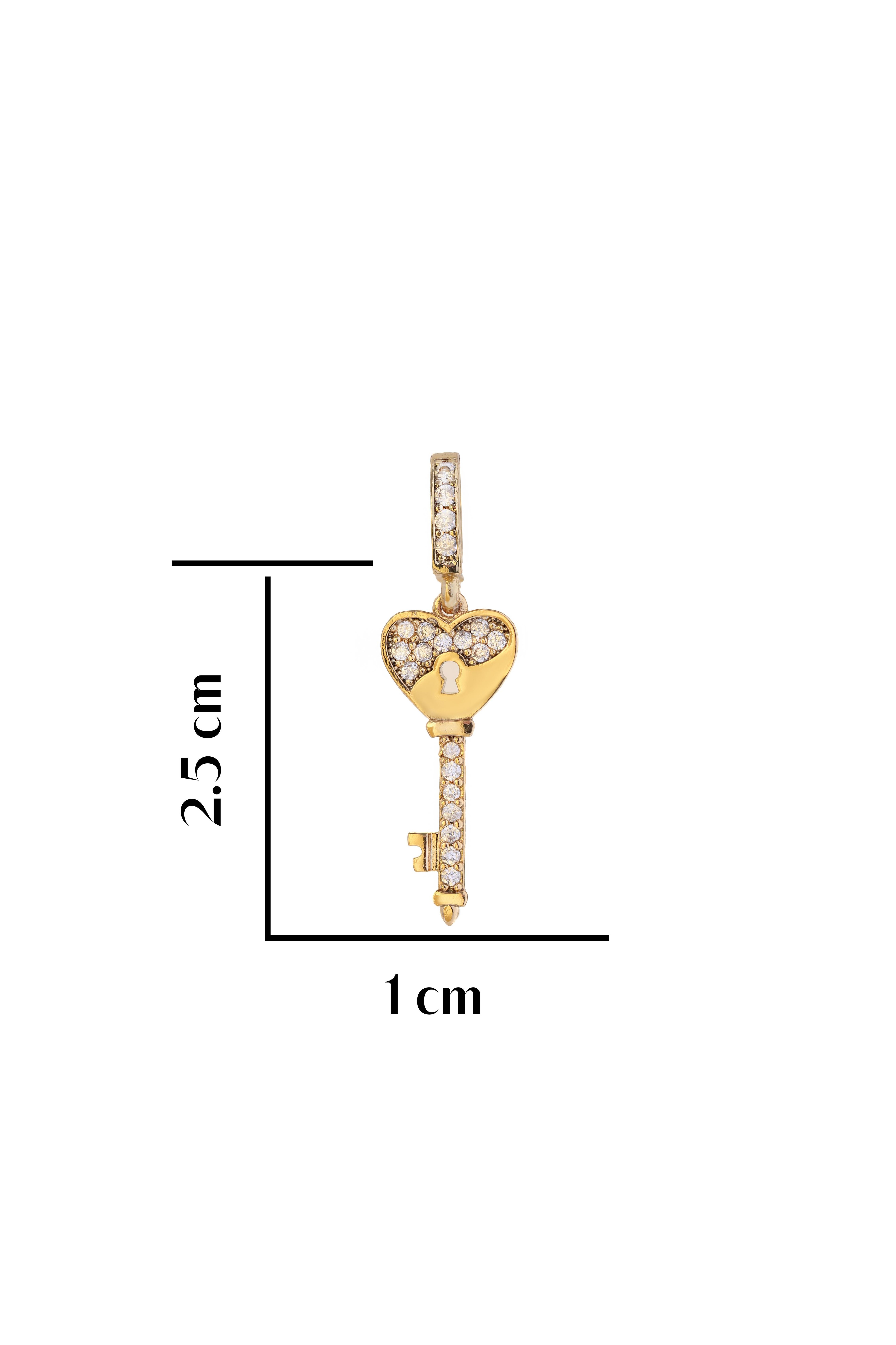 Mini Kalp Anahtar Charm