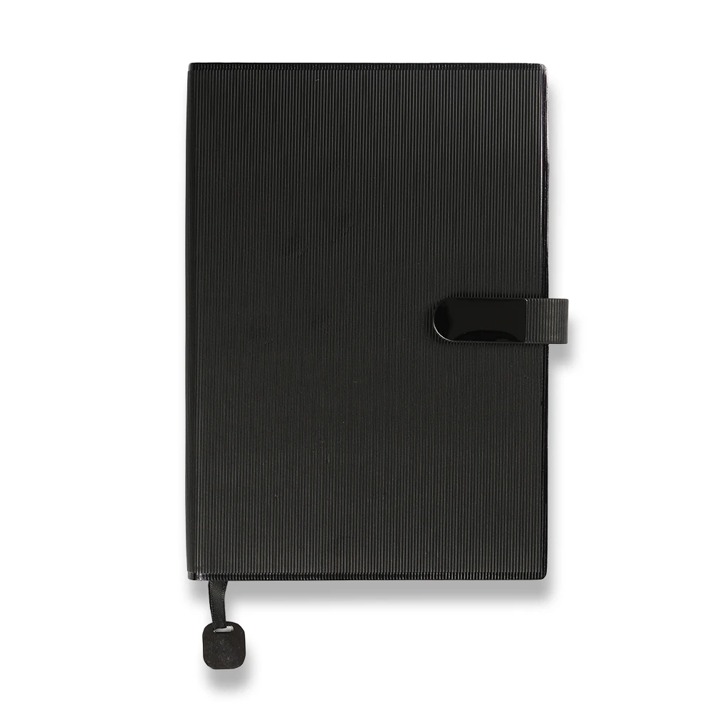 İsme Özel Siyah Mıknatıslı Lüks Defter ve Kalem Seti 