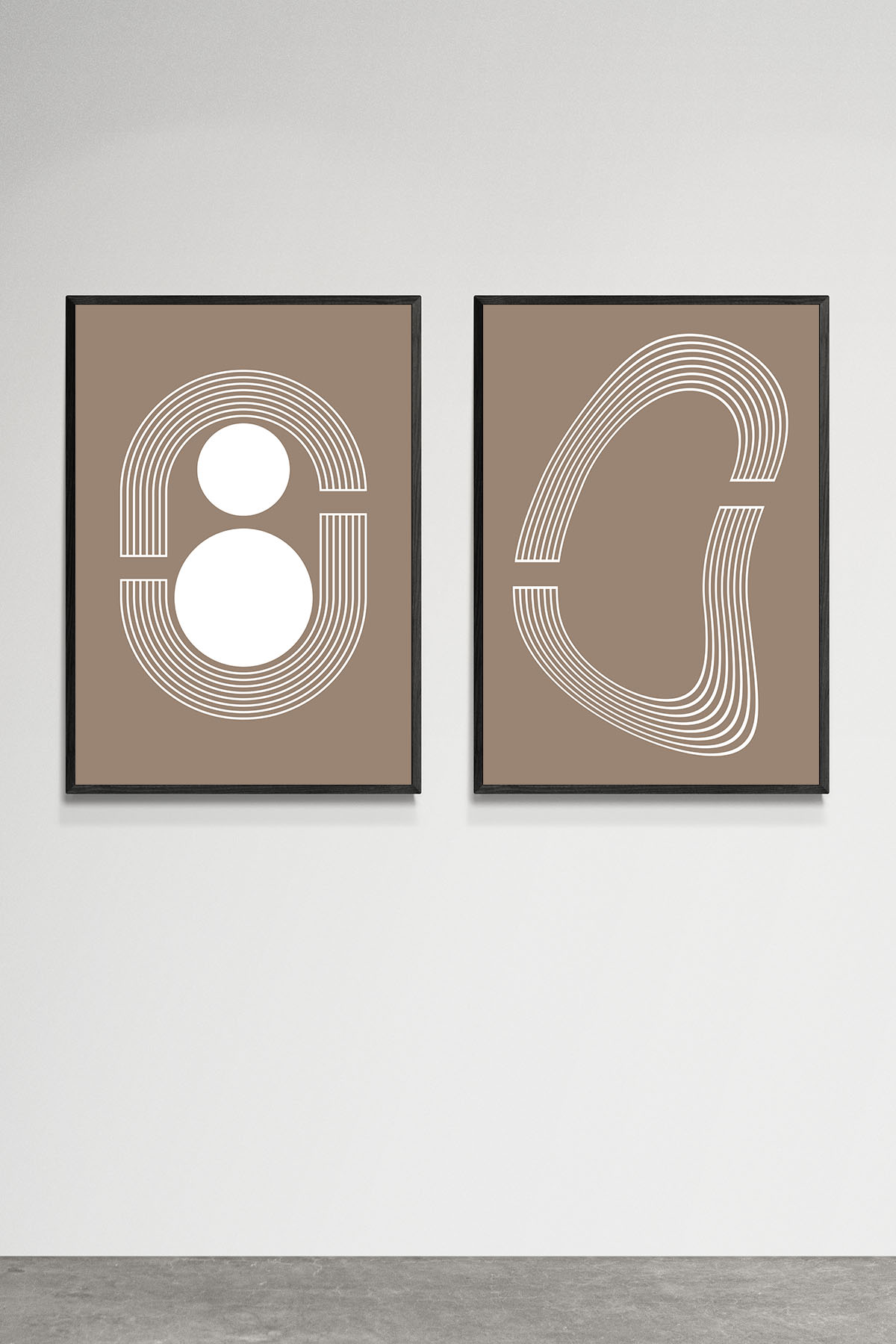 Abstract Latte İkili Set