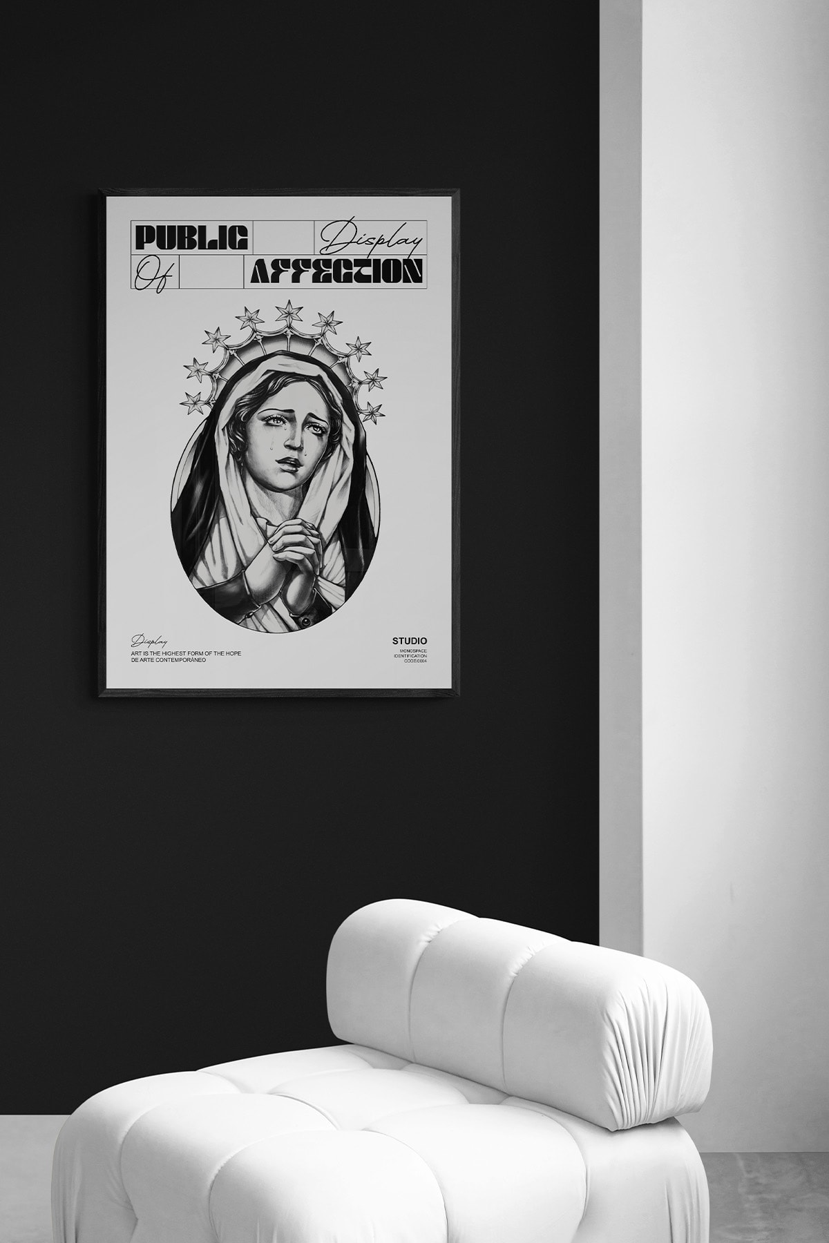 Display White Poster