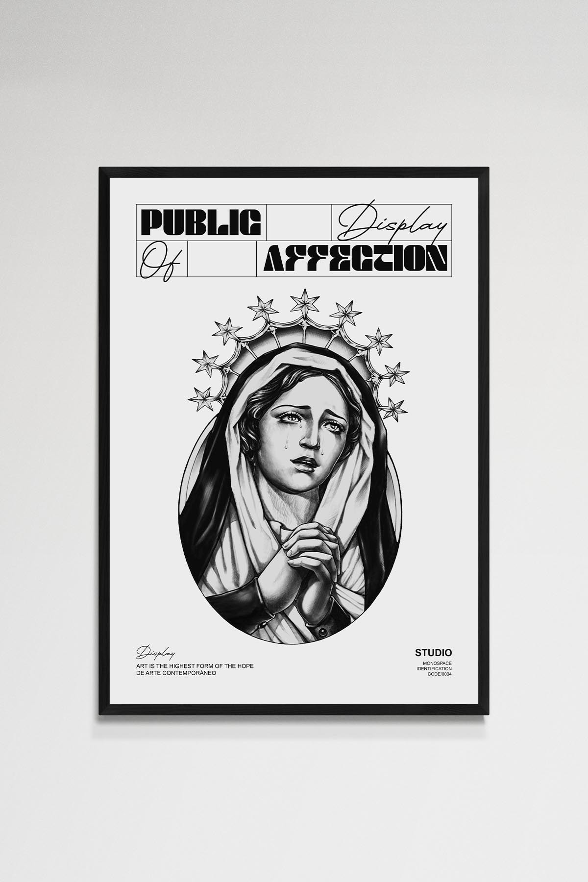 Display White Poster
