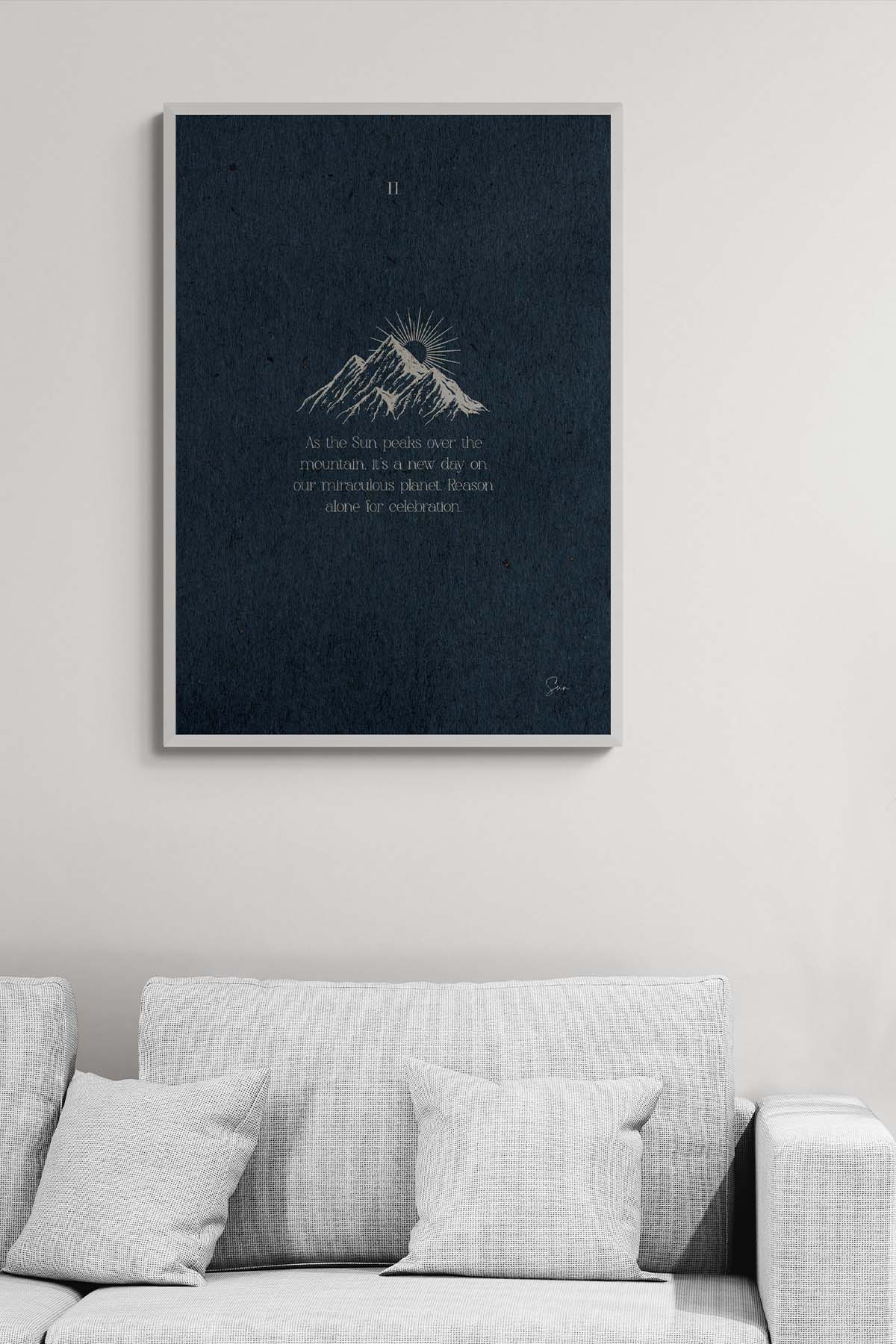 Mountain Navy Poster