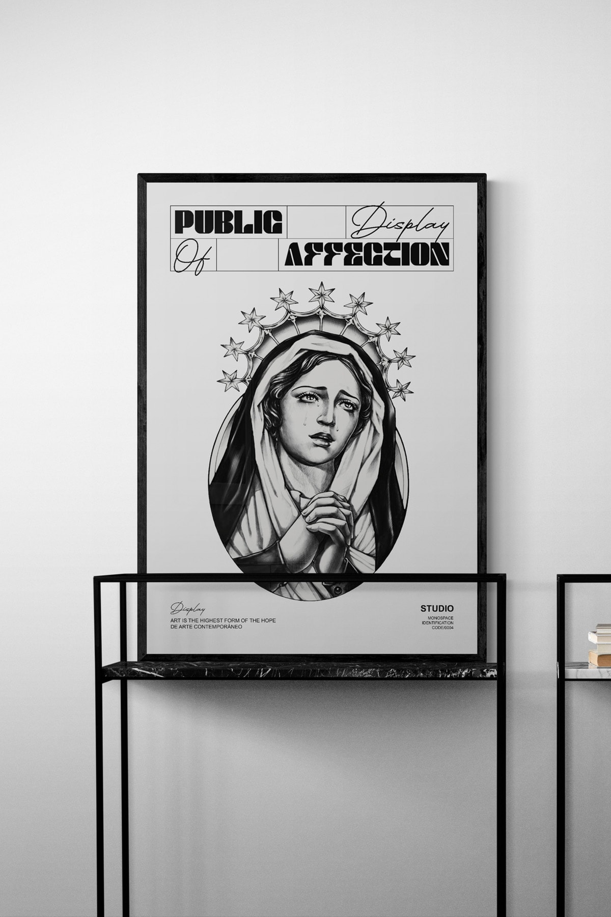 Display White Poster