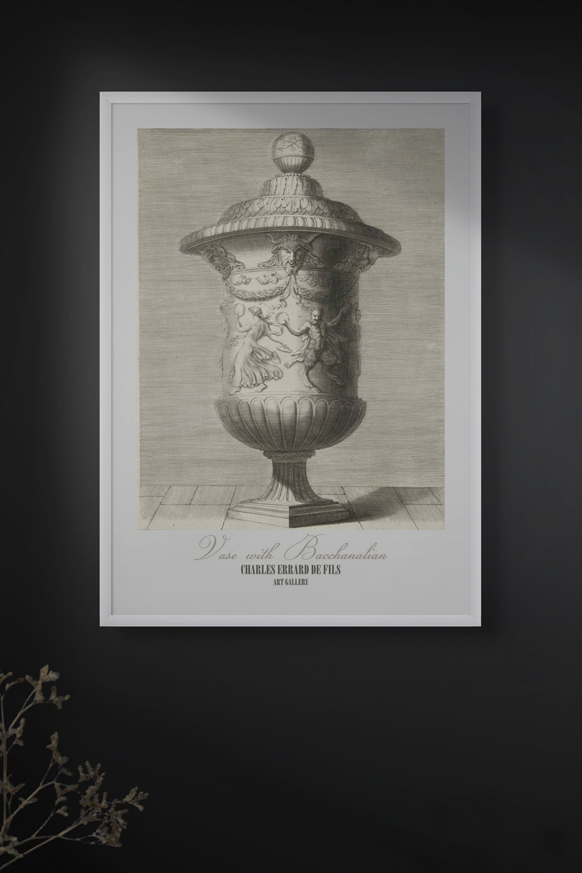 Vase with Bacchanalian Poster