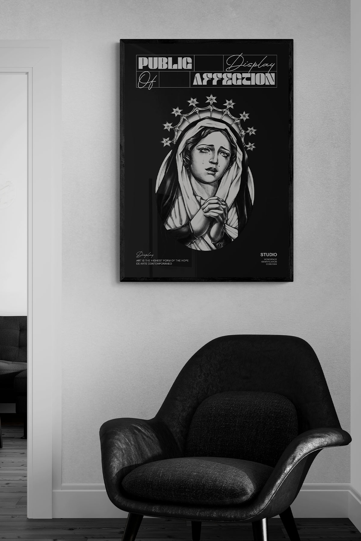 Display Black Poster