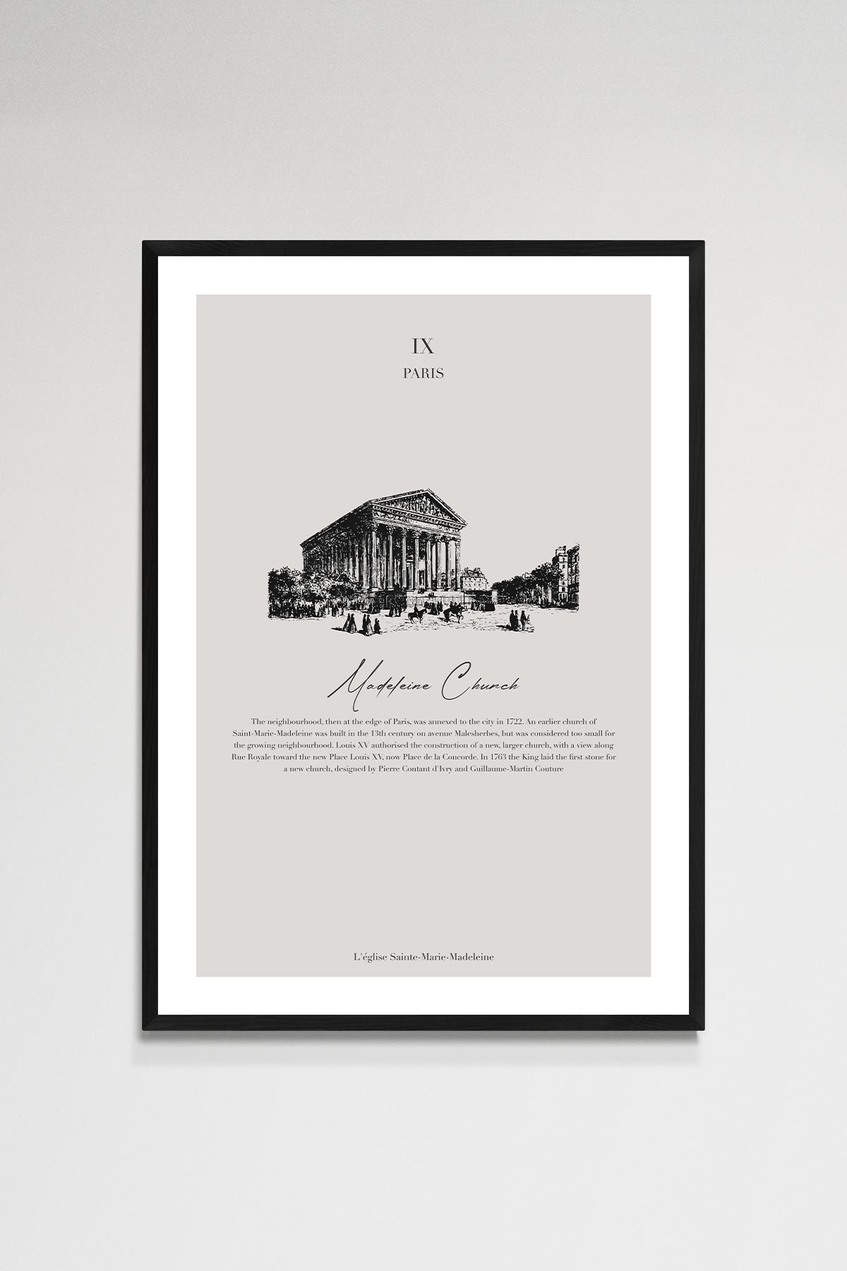 Madeleine Church Poster
