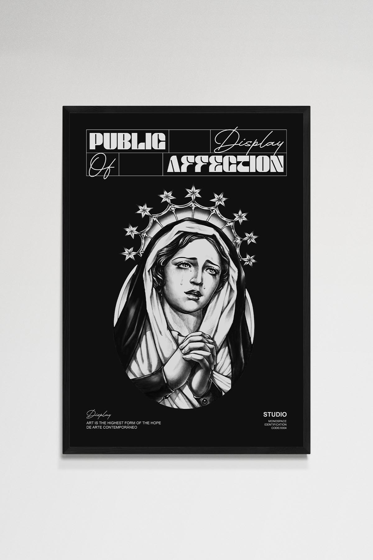 Display Black Poster
