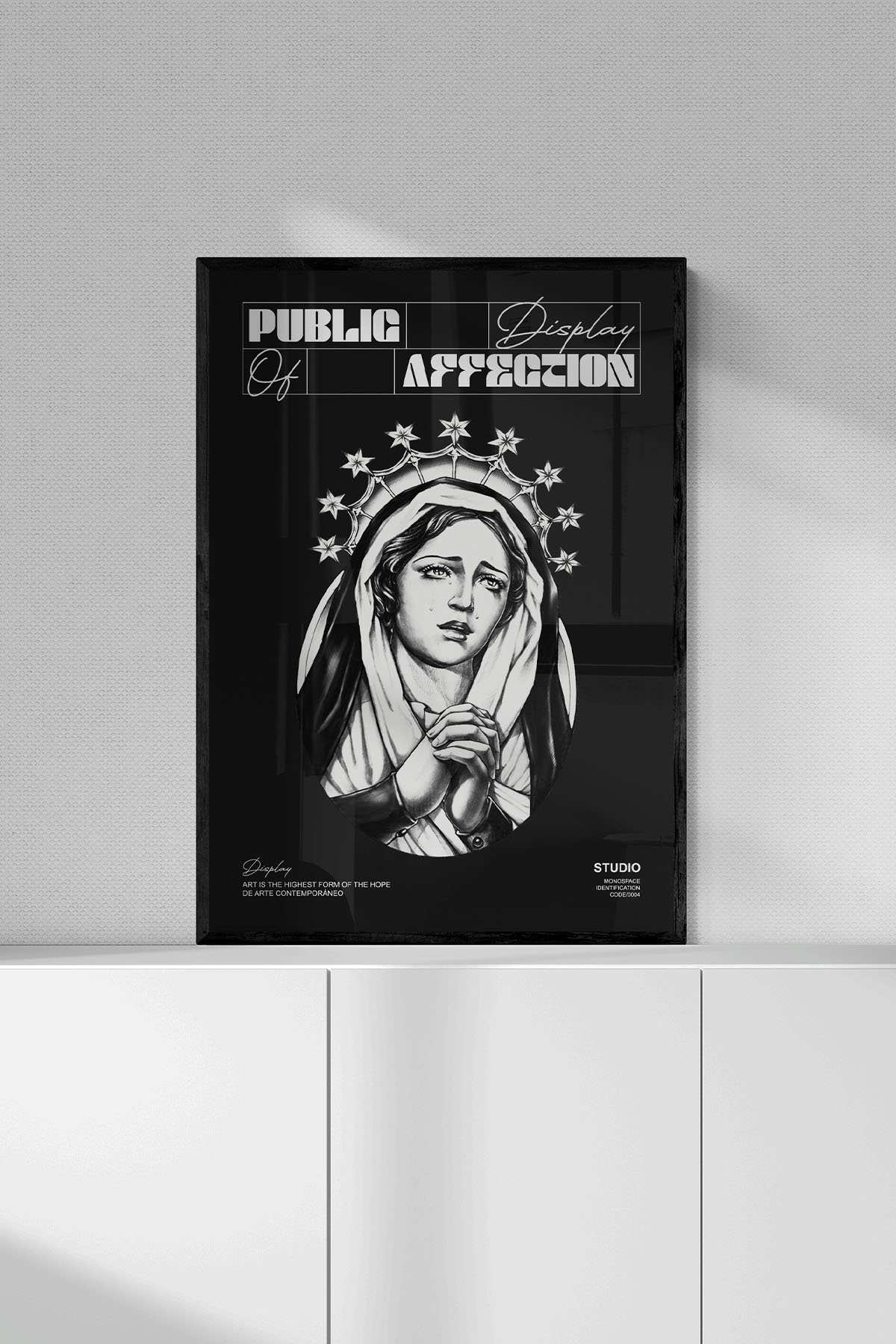 Display Black Poster