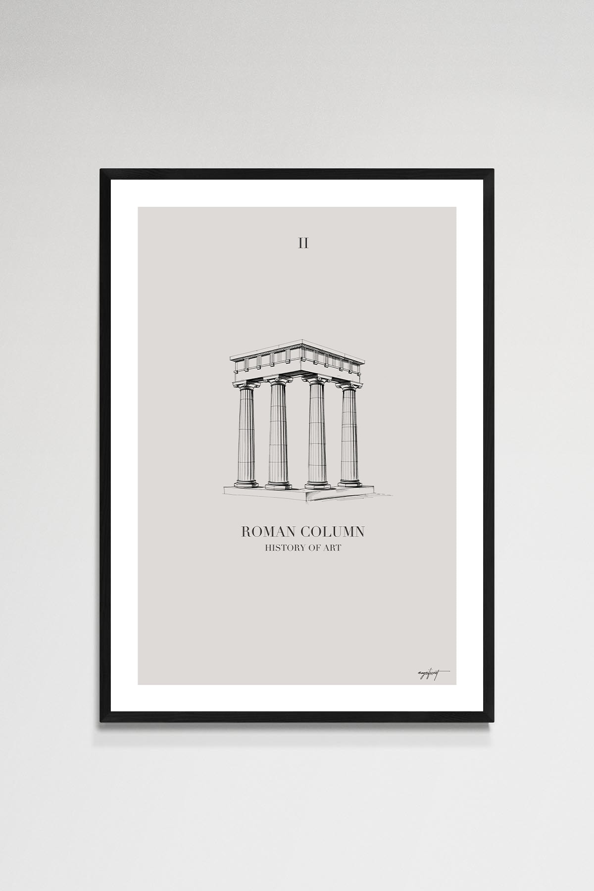 Roman Column Poster