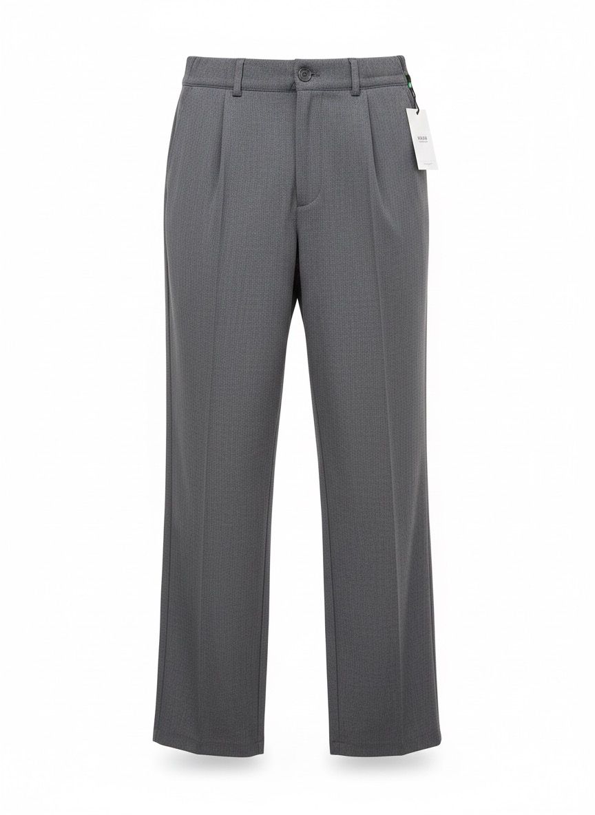 Baggy gri kumaş pantolon