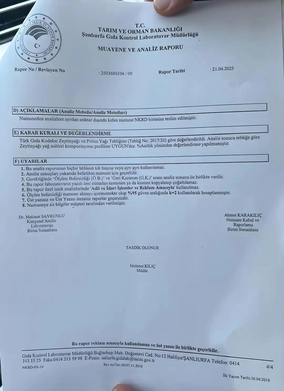 Soğuk Sıkım Sızma Zeytinyağı 0.5 Lt.