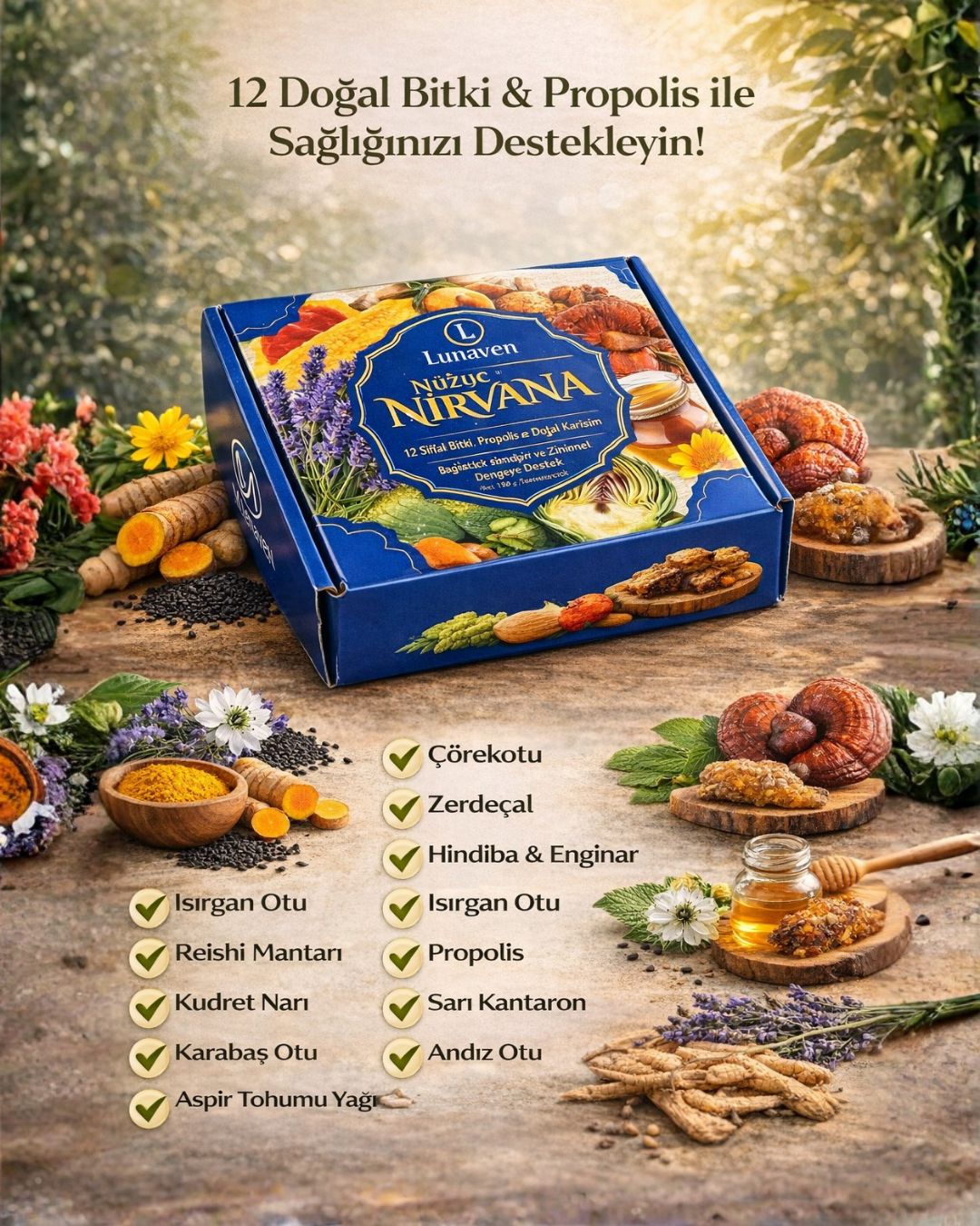 Misswell Nüzüc Nirvana Bitkisel Ürün Seti | Takviye Seti | Lunaven