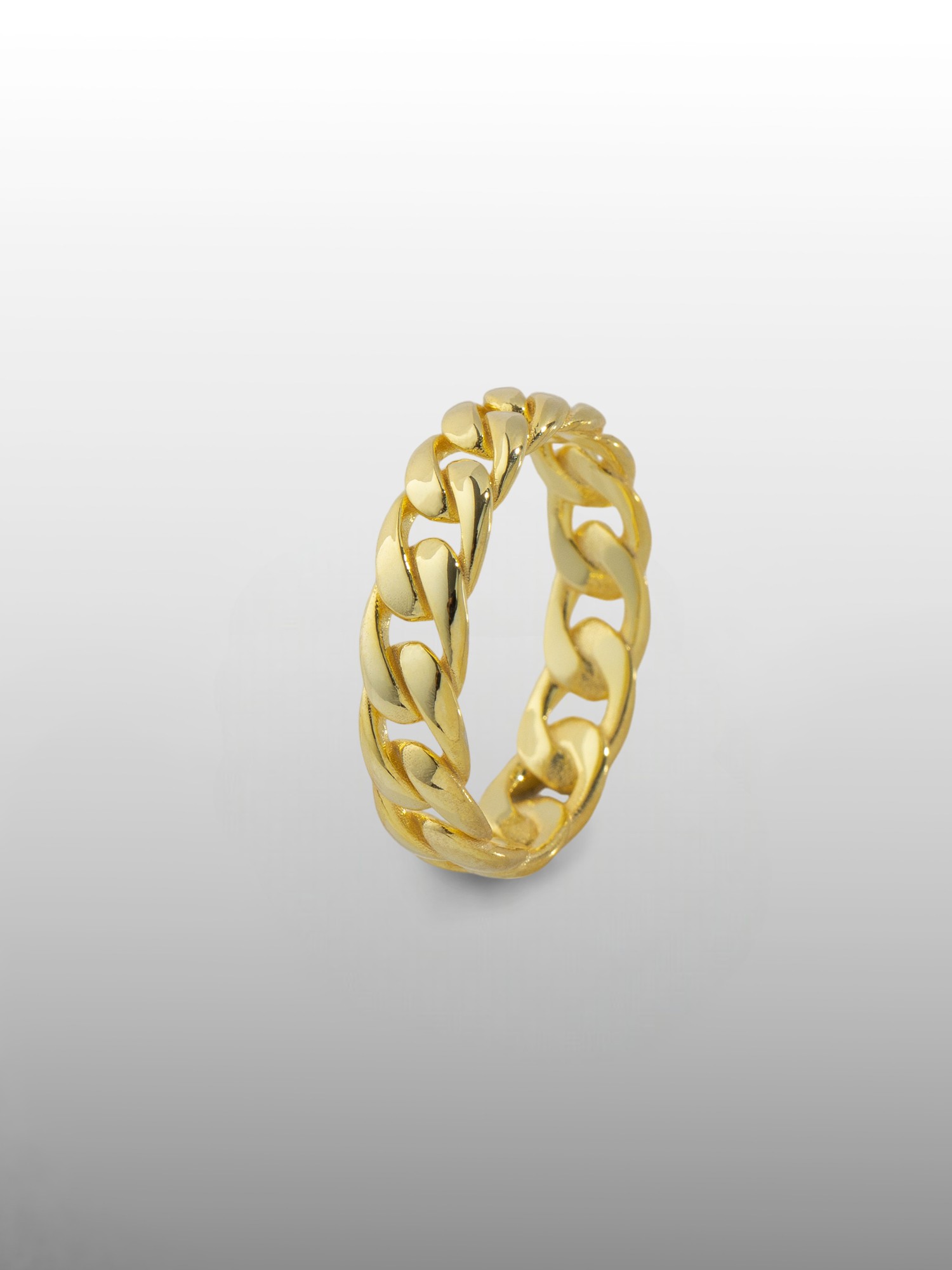 Cuban Chain Band Ring