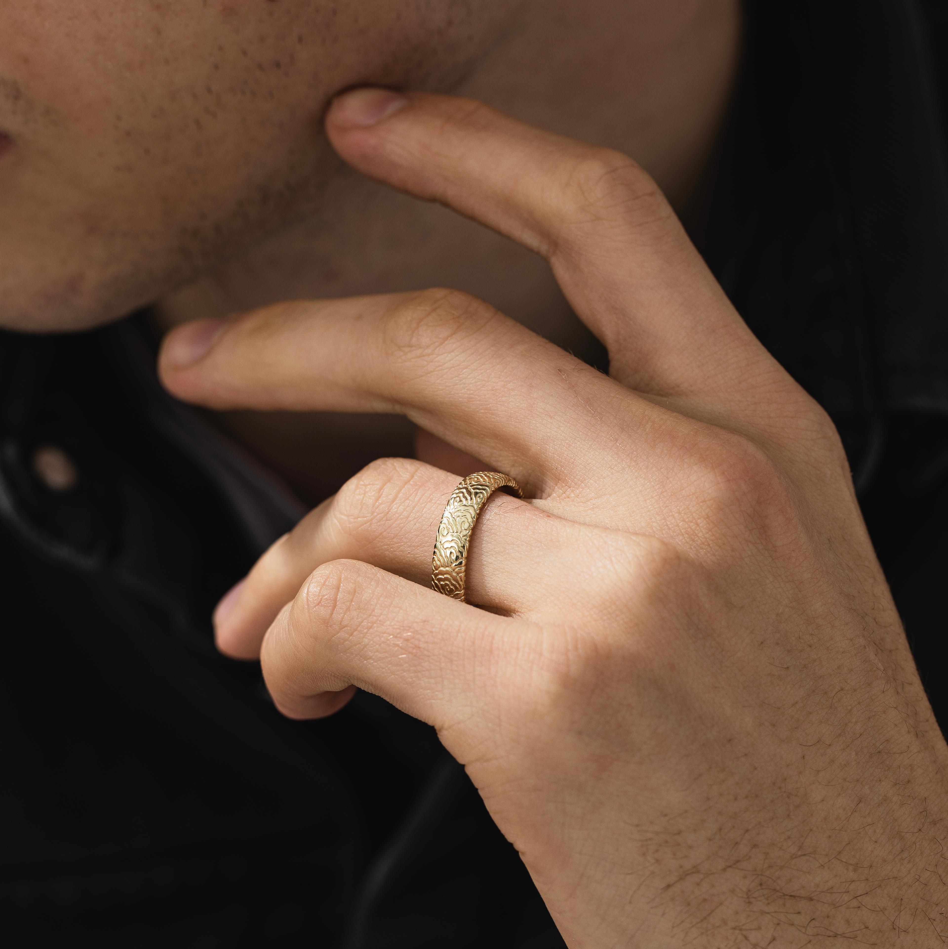 Japanese Cloud Band Ring