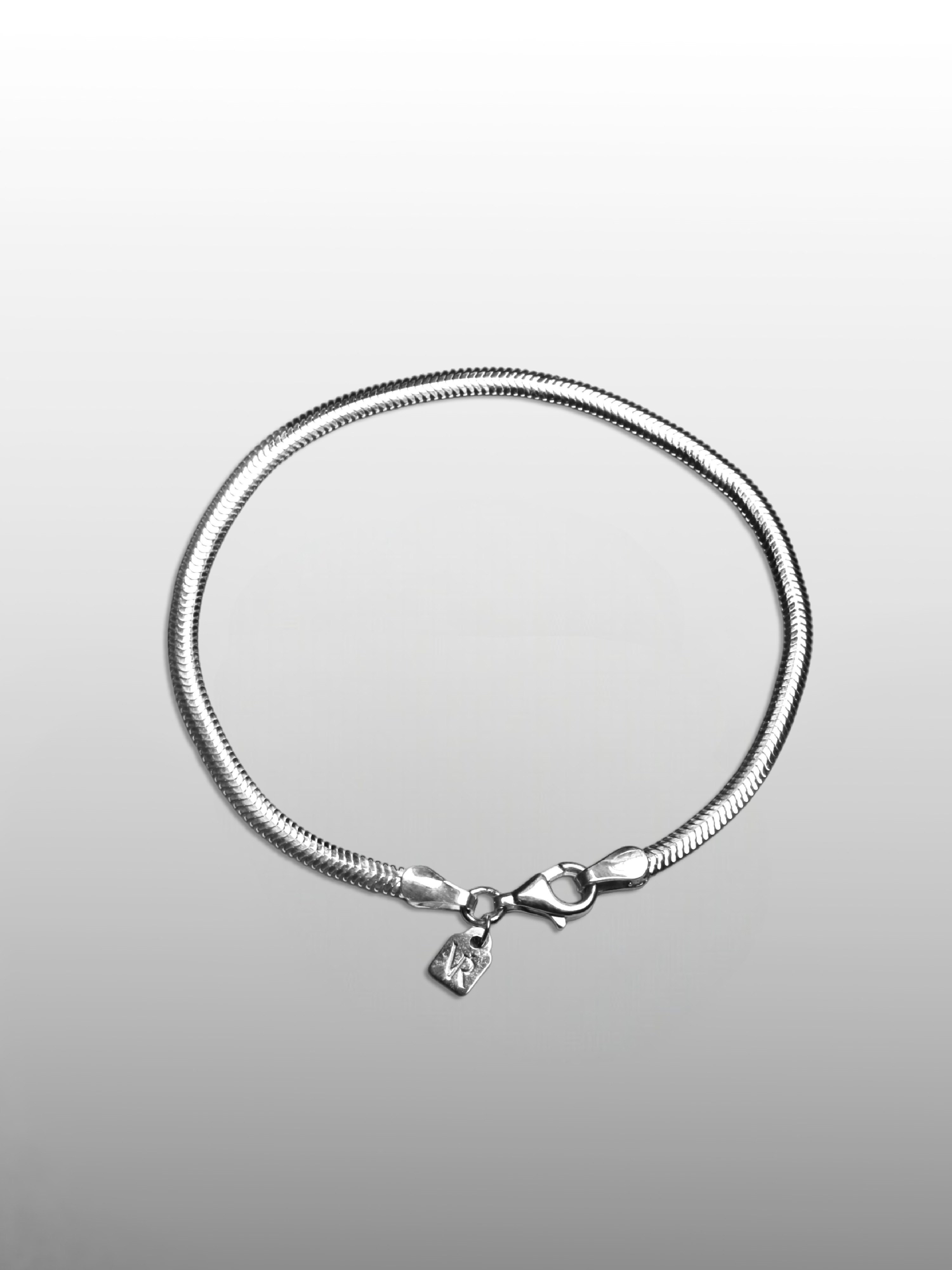 Herringbone Snake Chain Bracelet For Men or Women in Silver