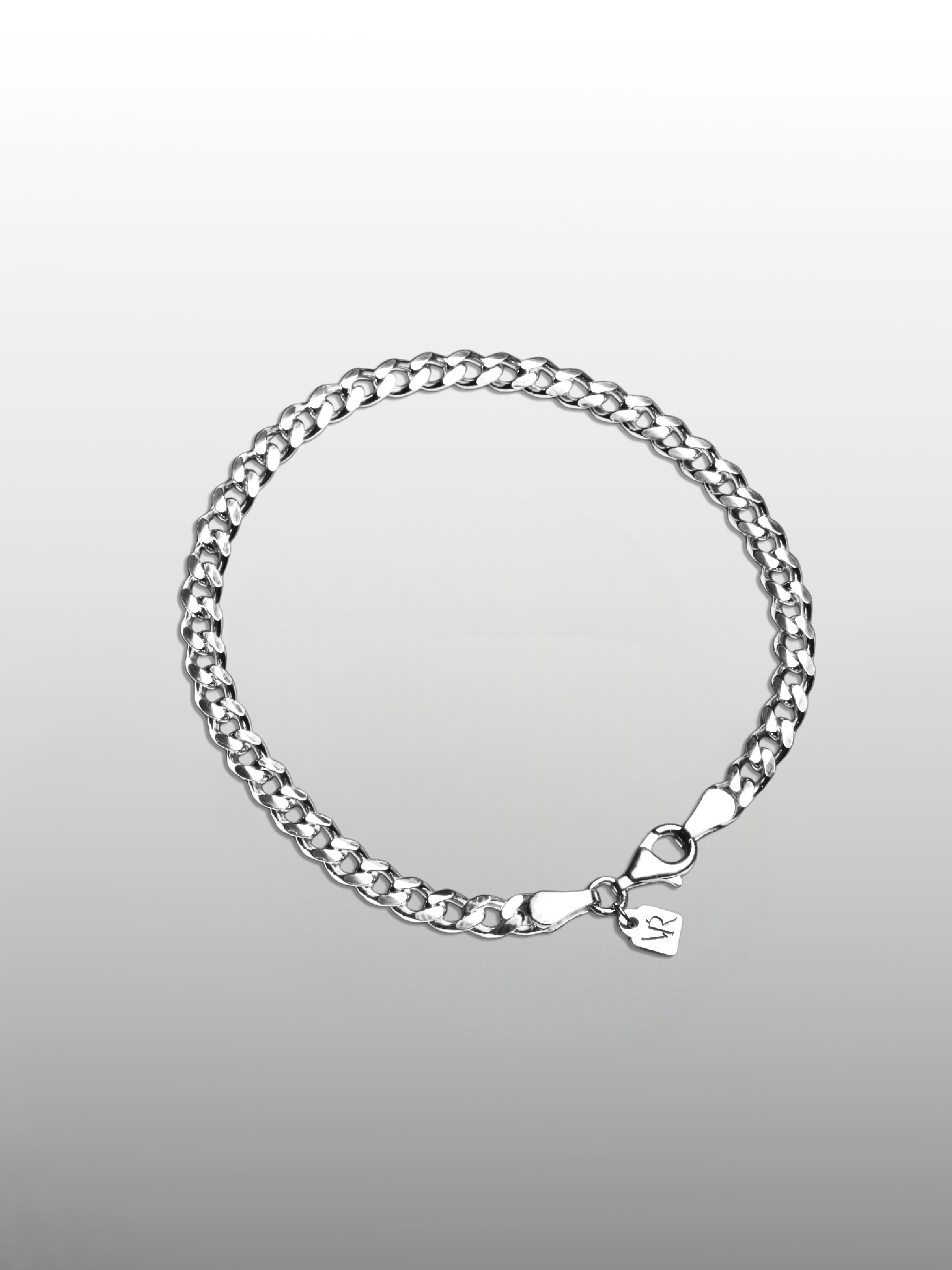 Curb Cuban Link Chain Bracelet in Sterling Silver