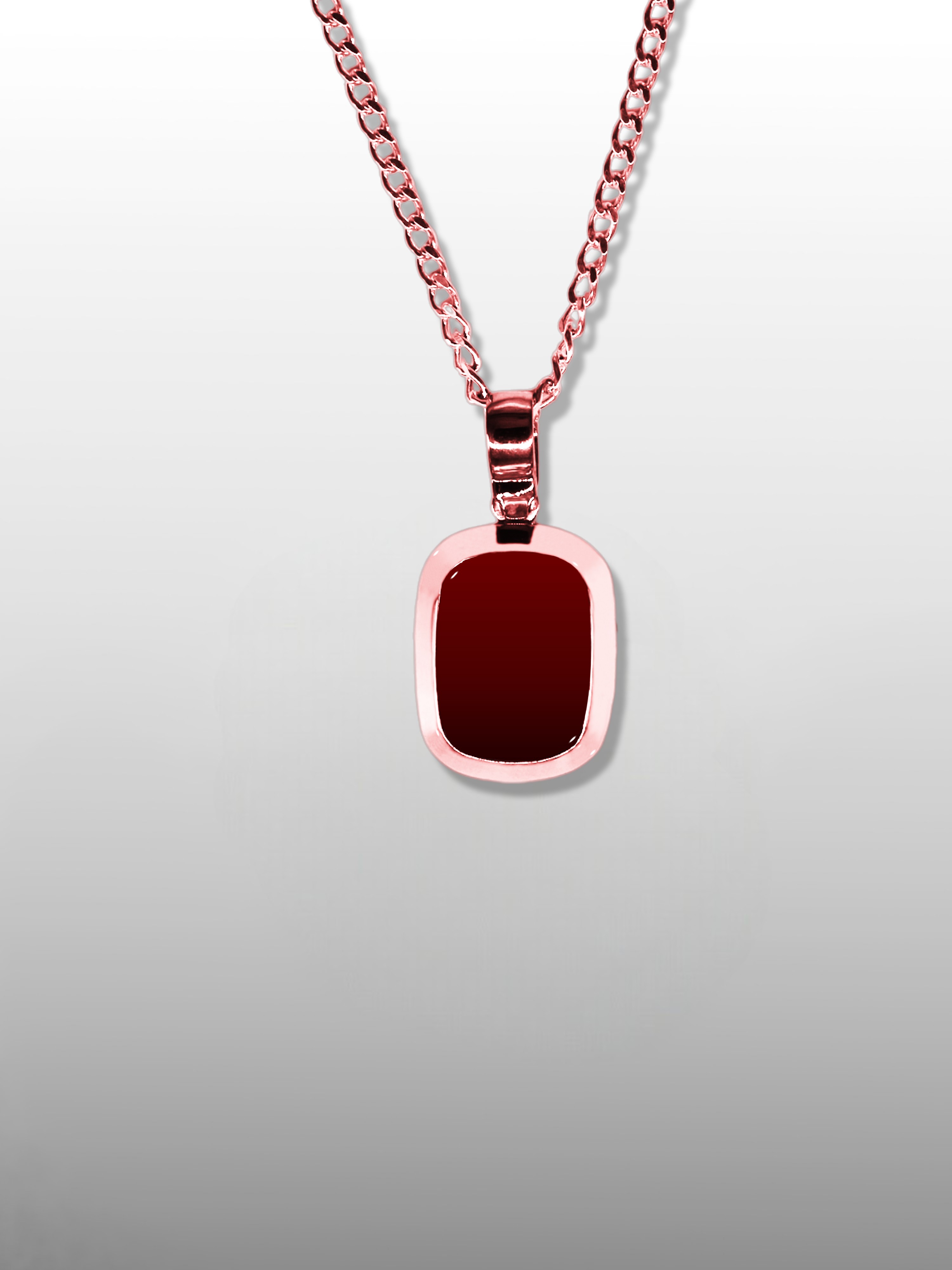 Baguette Cushion Pendant Necklace