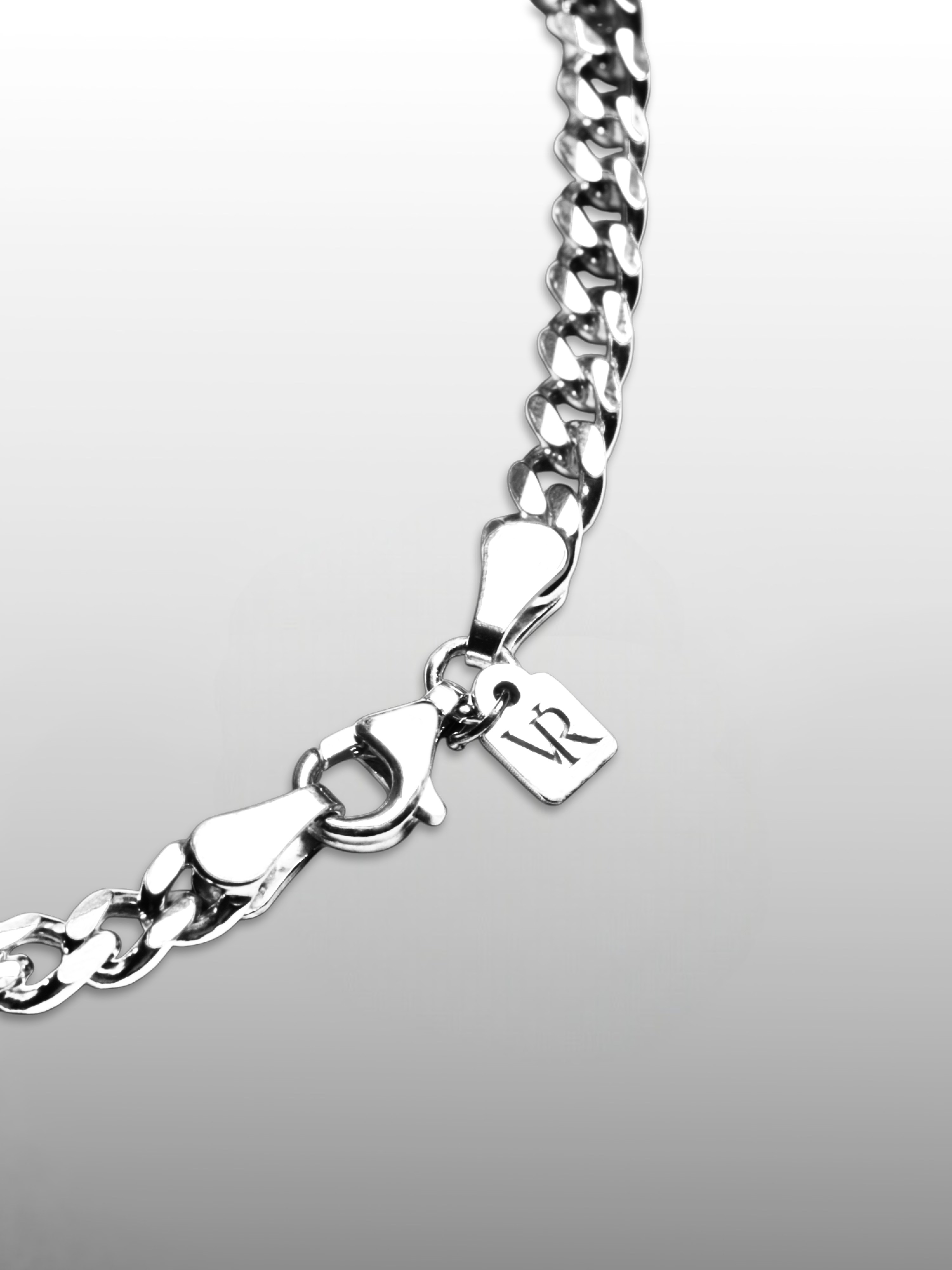 Curb Cuban Link Chain Bracelet in Sterling Silver