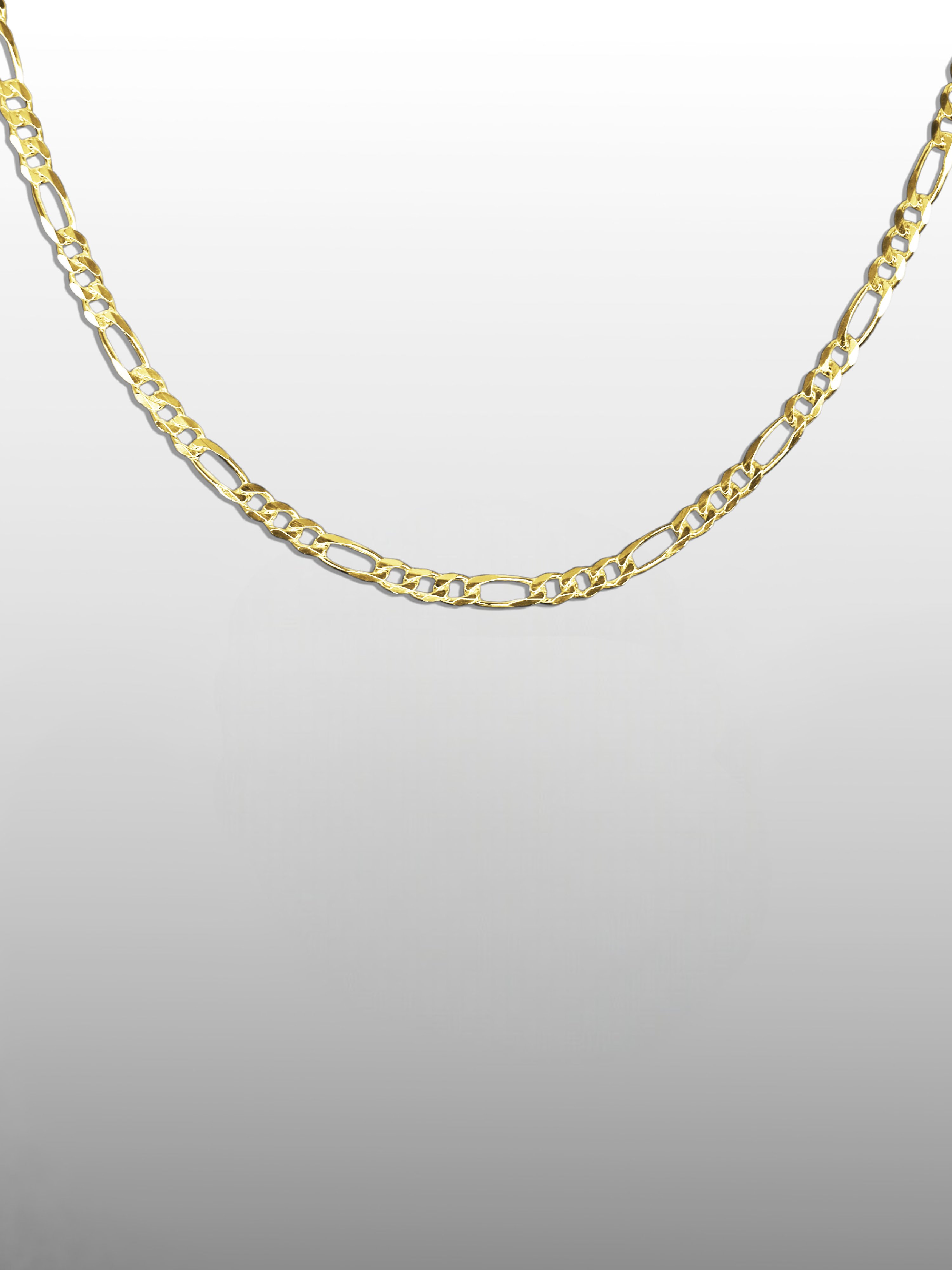 Figaro Chain Necklace in Sterling Silver