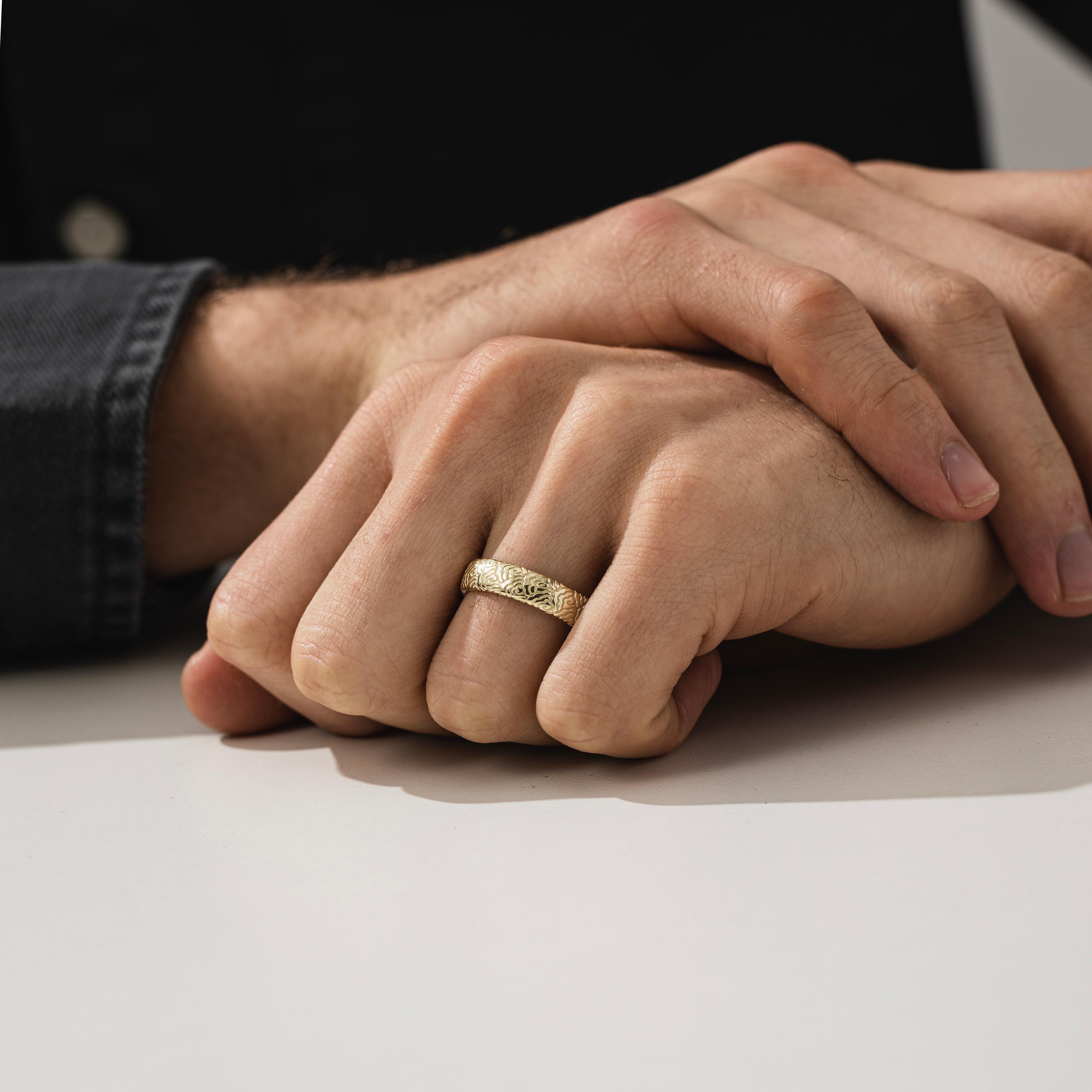 Japanese Cloud Band Ring