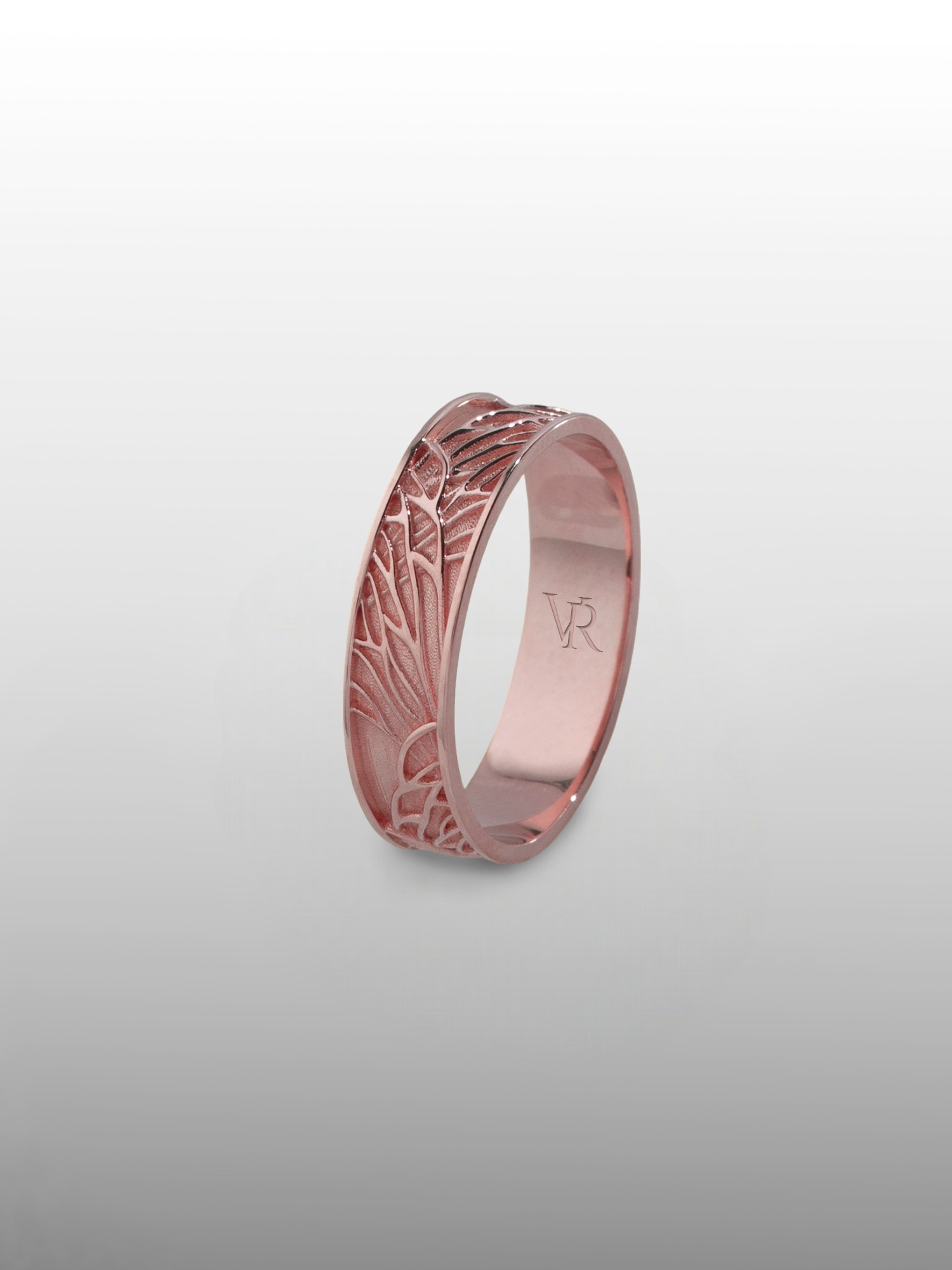 Tree Of Life Band Ring in Silver or Gold