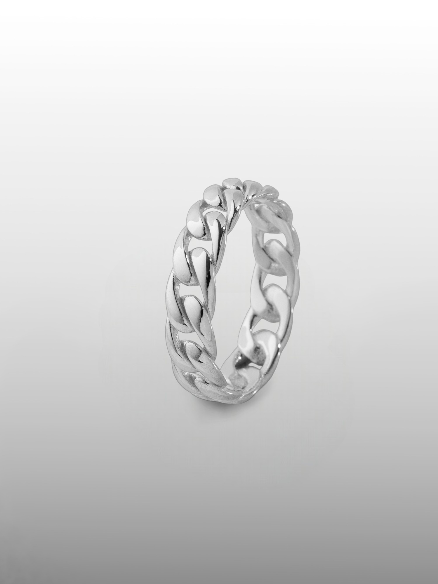 Cuban Chain Band Ring