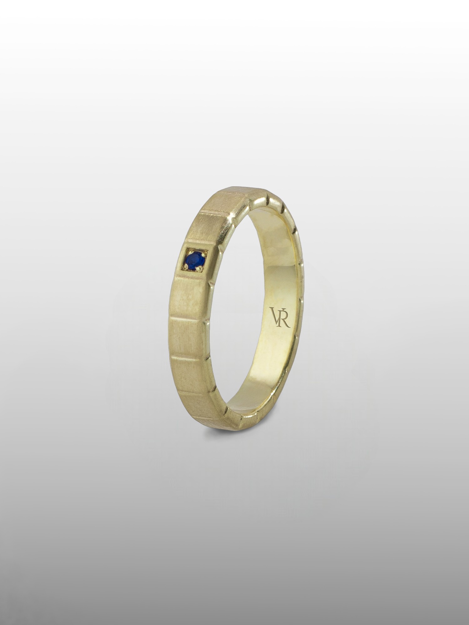 Sapphire Engagement Ring in Silver or Gold