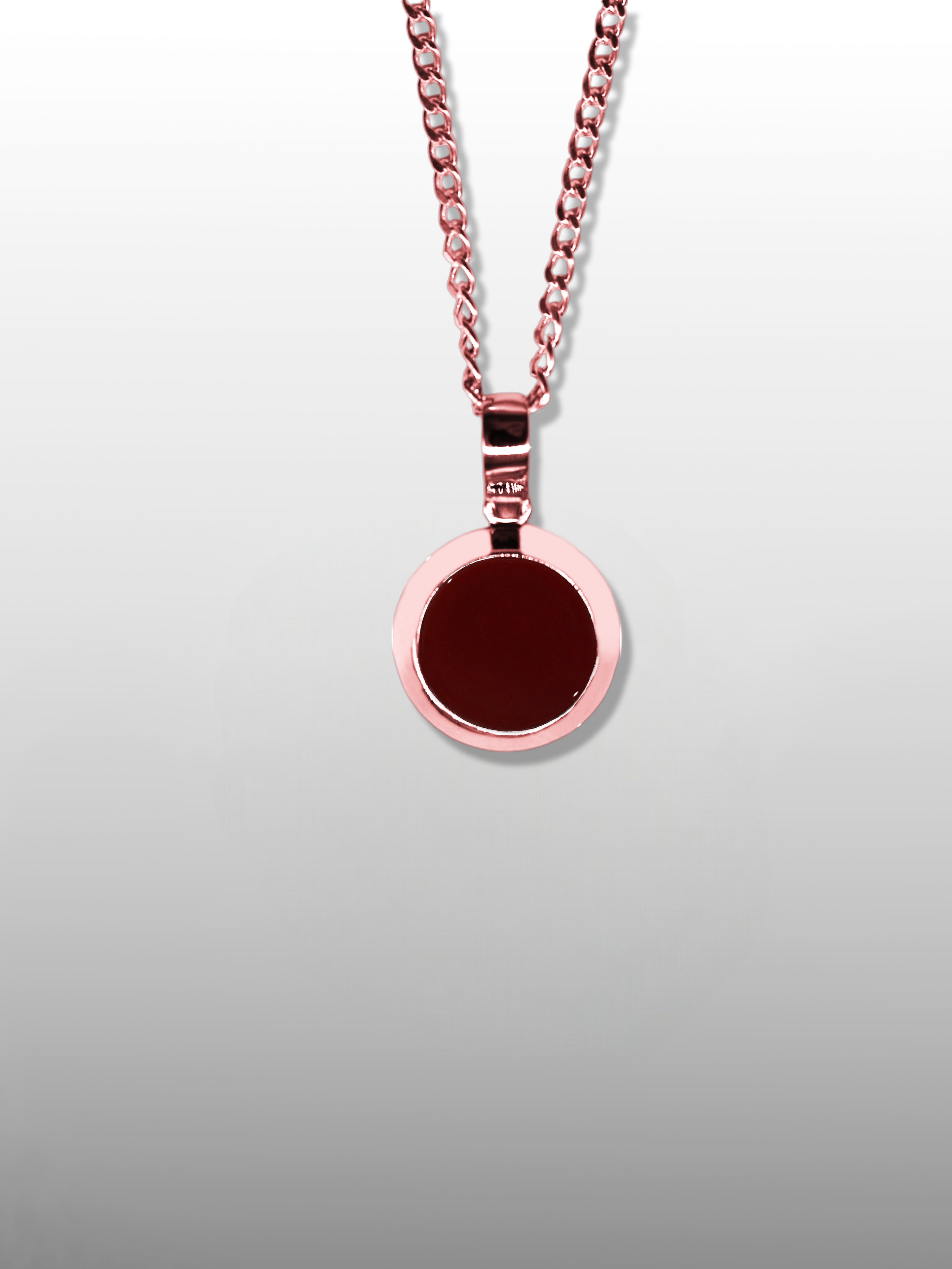 Round Gemstone Pendant Necklace