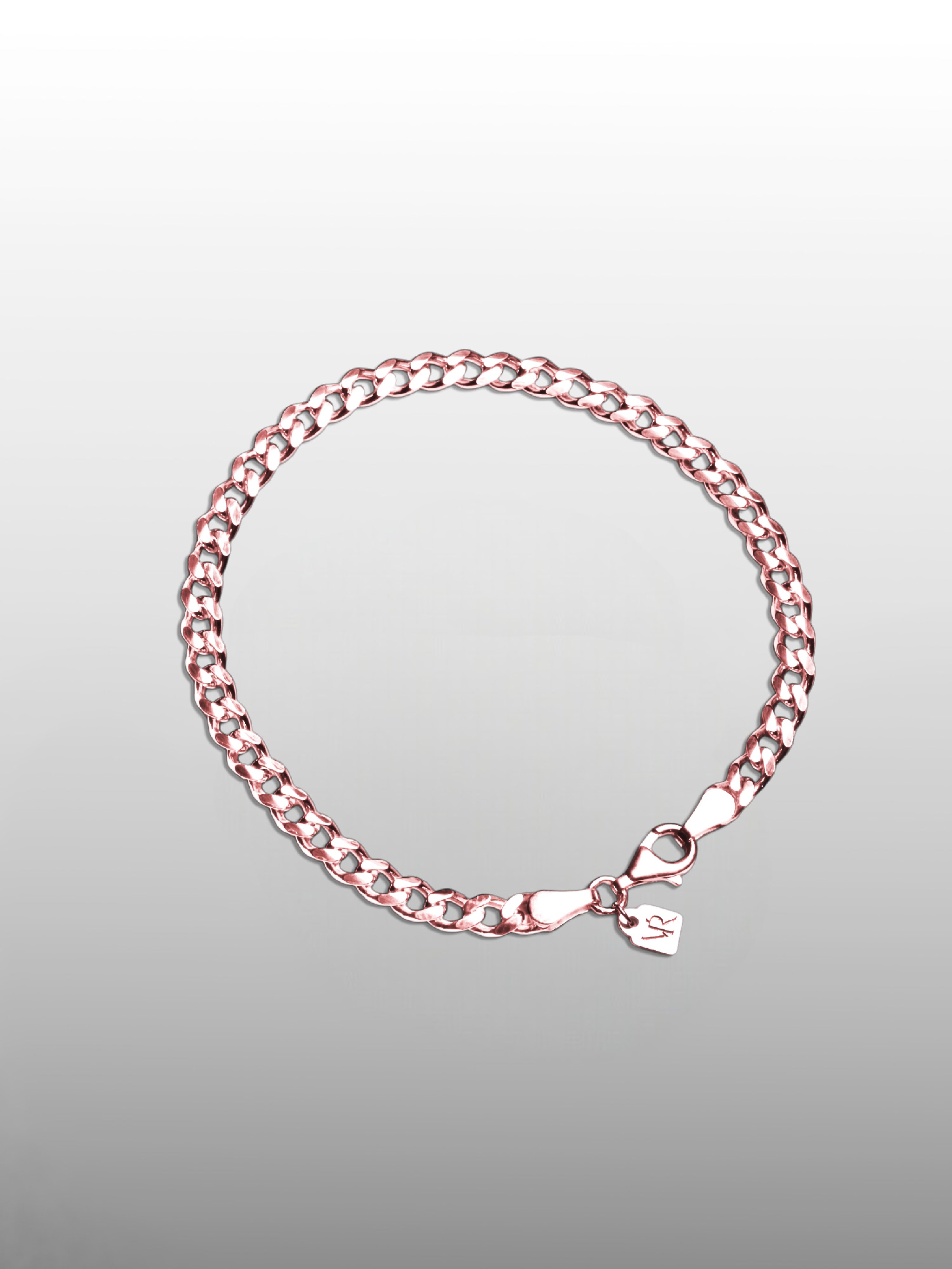 Curb Cuban Link Chain Bracelet in Sterling Silver