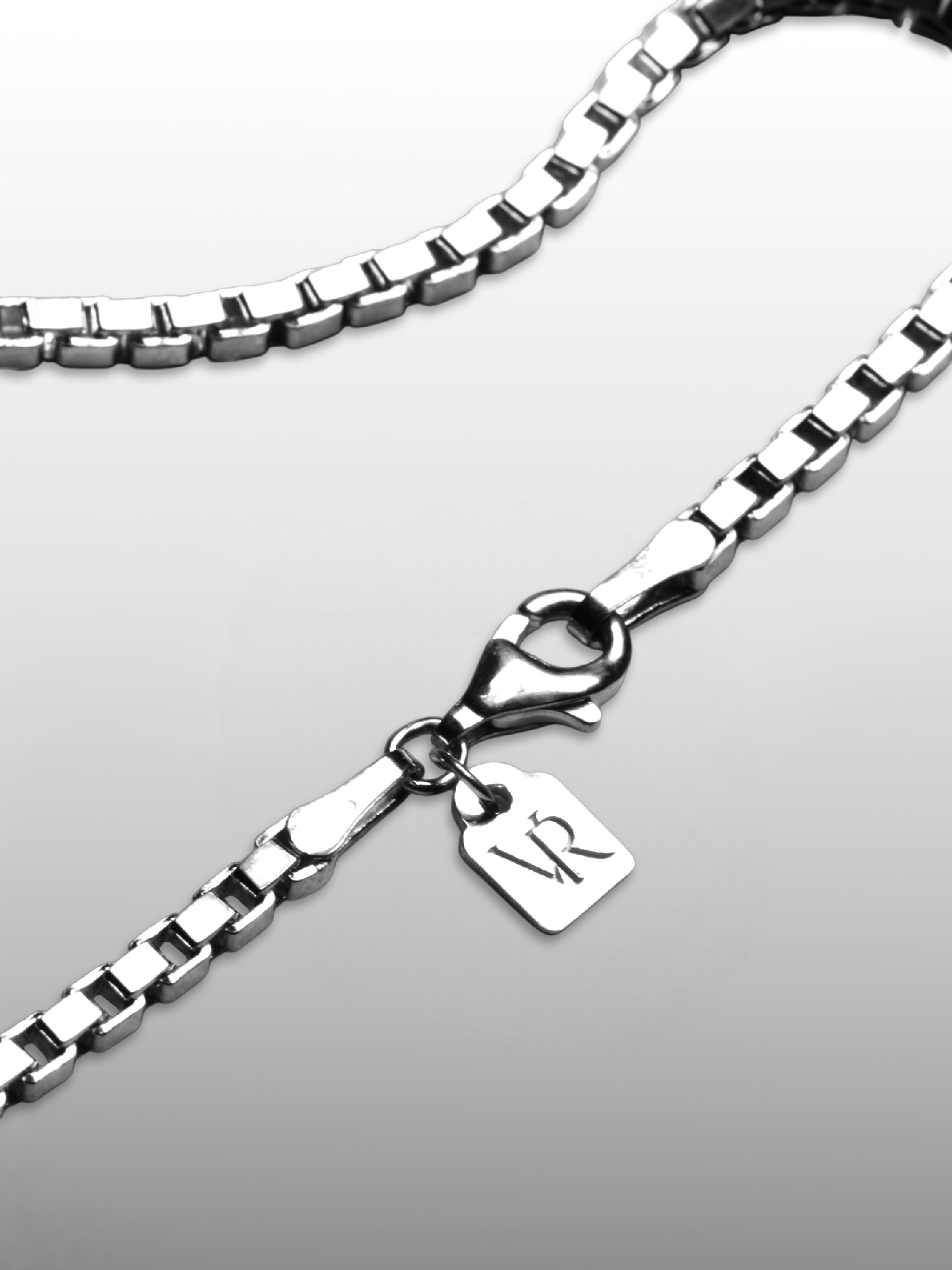 Box Chain Bracelet For Men or Women in Sterling Silver