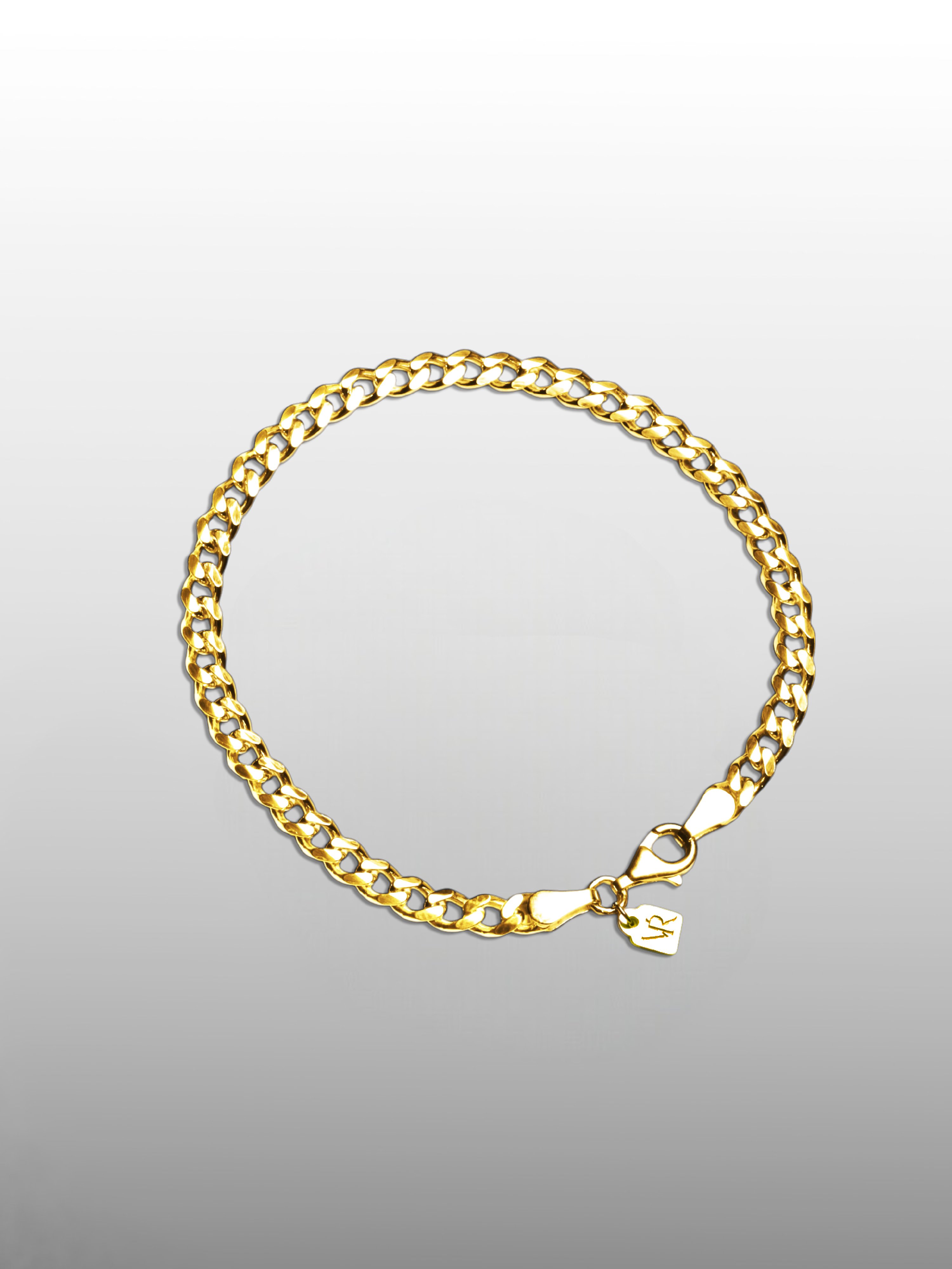 Curb Cuban Link Chain Bracelet in Sterling Silver