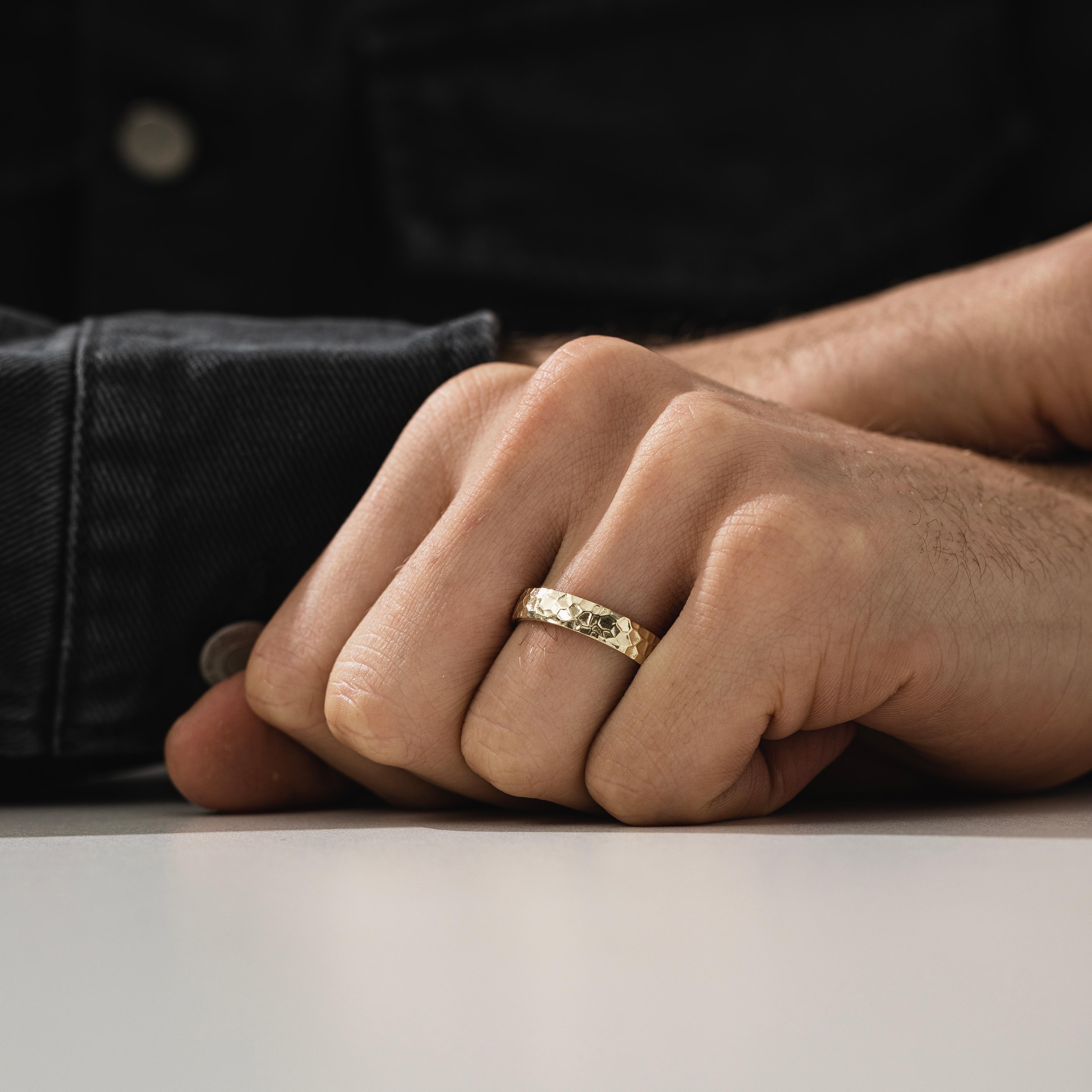 Hammered Band Ring