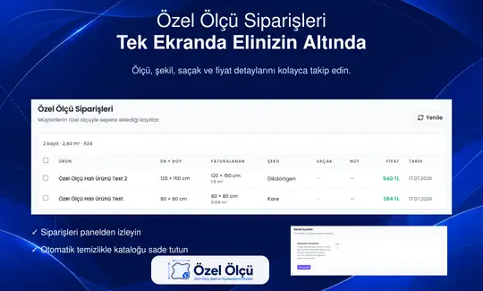 Özel Ölçü | Ürün Ölçü, Şekil ve Fiyatlan ekran görüntüsü 2