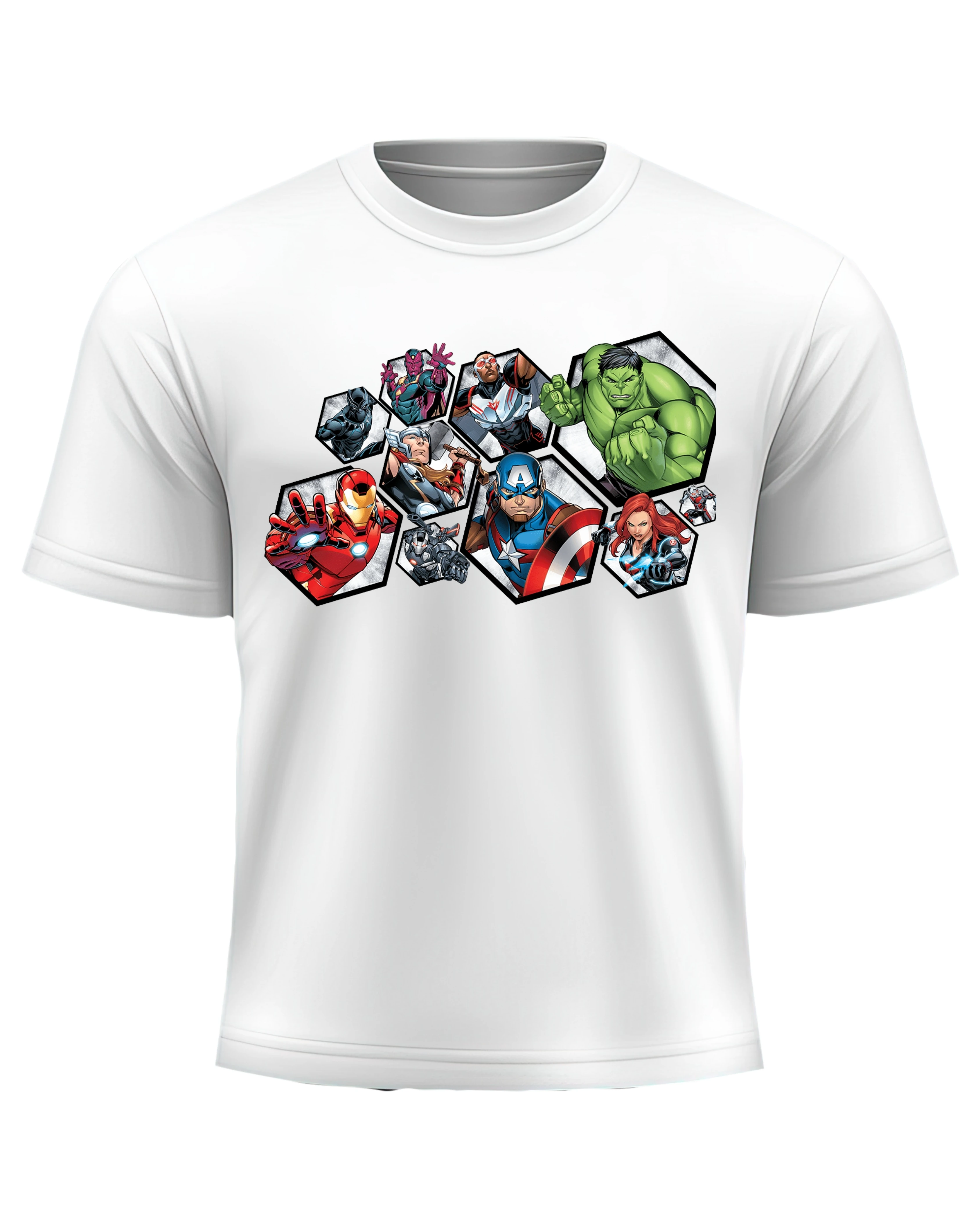 Marvel Heroes T-Shirt - Beyaz