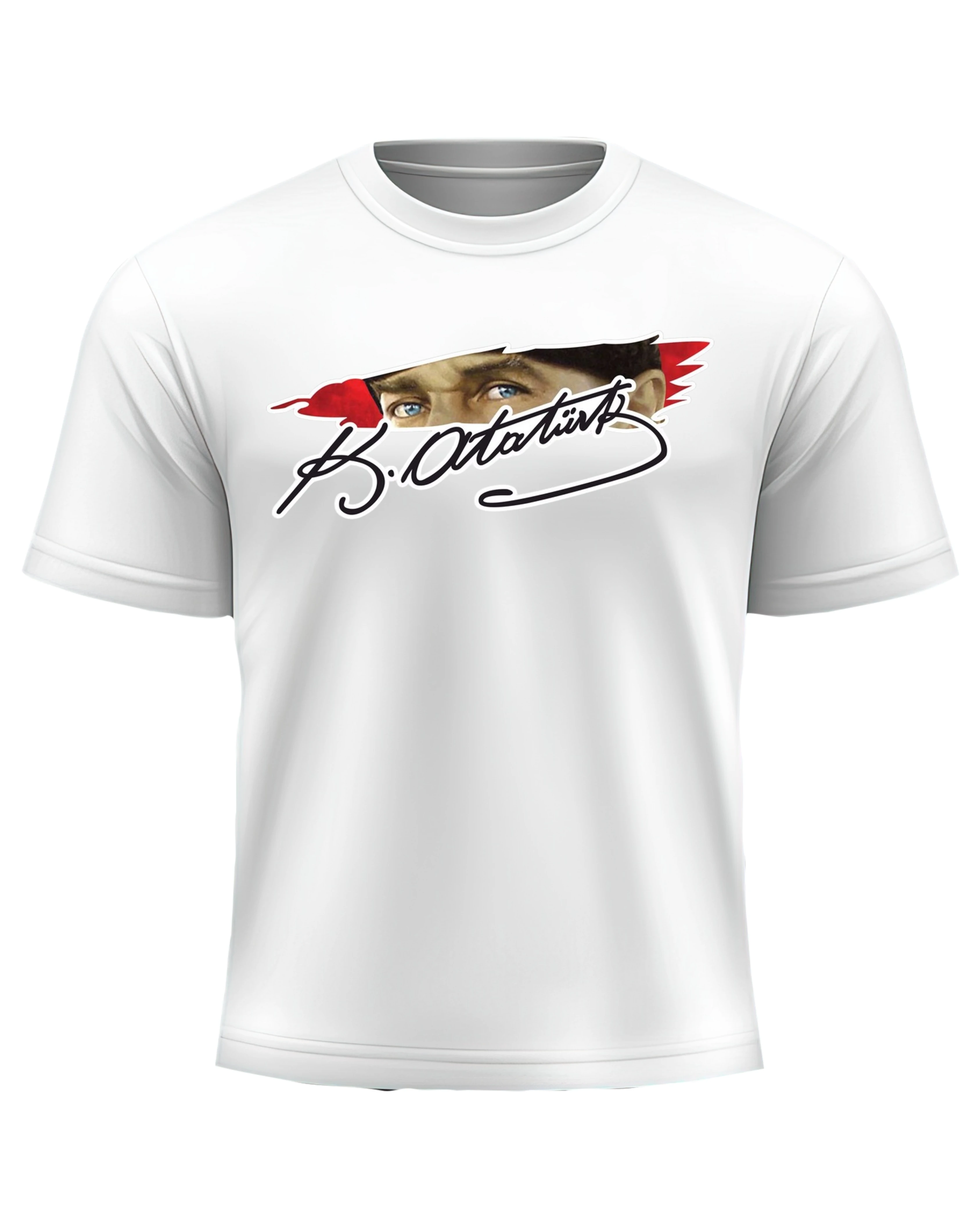 Mustafa Kemal Atatürk İmza T-Shirt - Beyaz