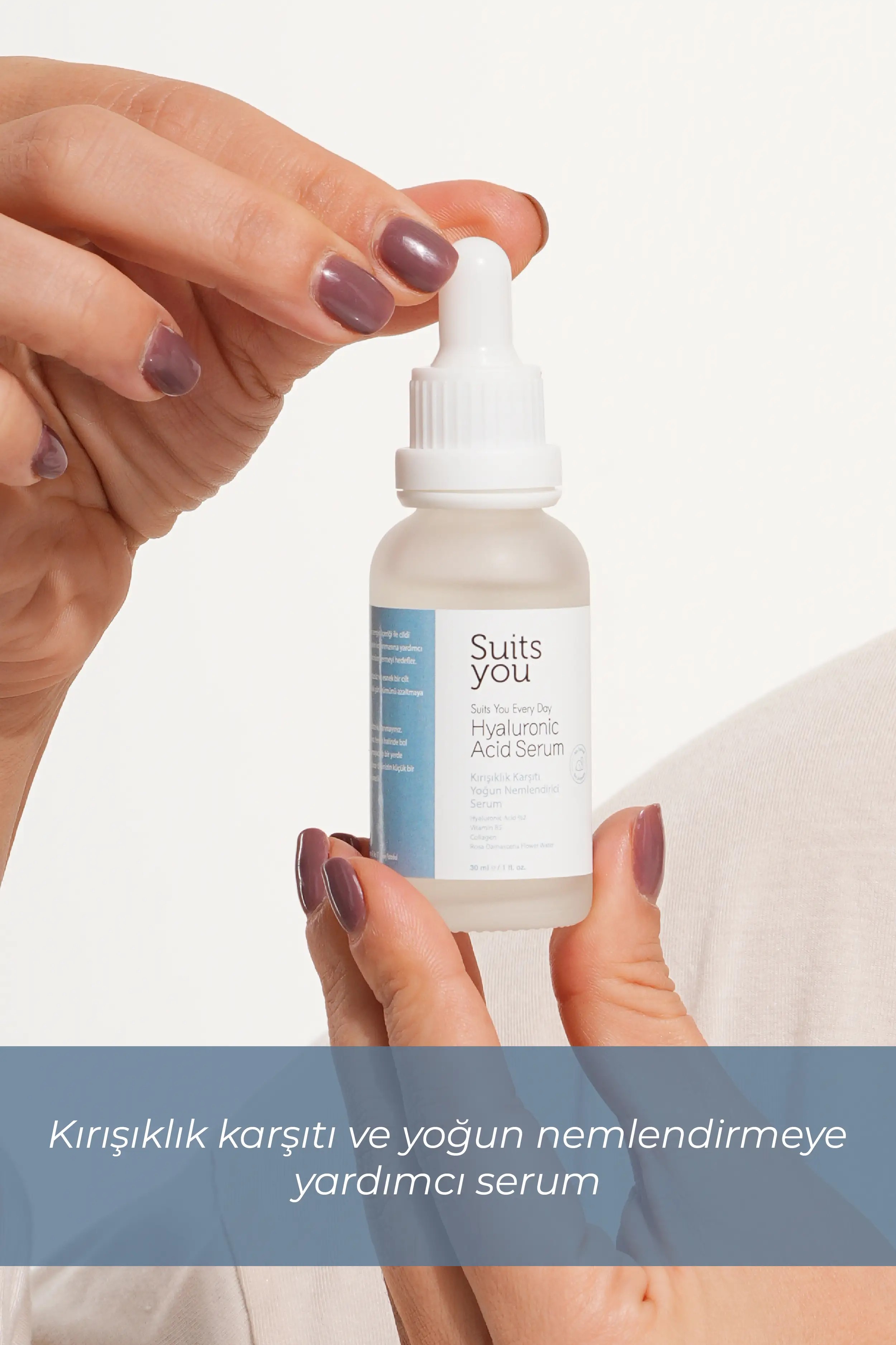 Hyaluronic Acid B5 Kırışıklık Karşıtı, Dolgunlaştırıcı, Yoğun Nemlendirici Serum 30 ml
