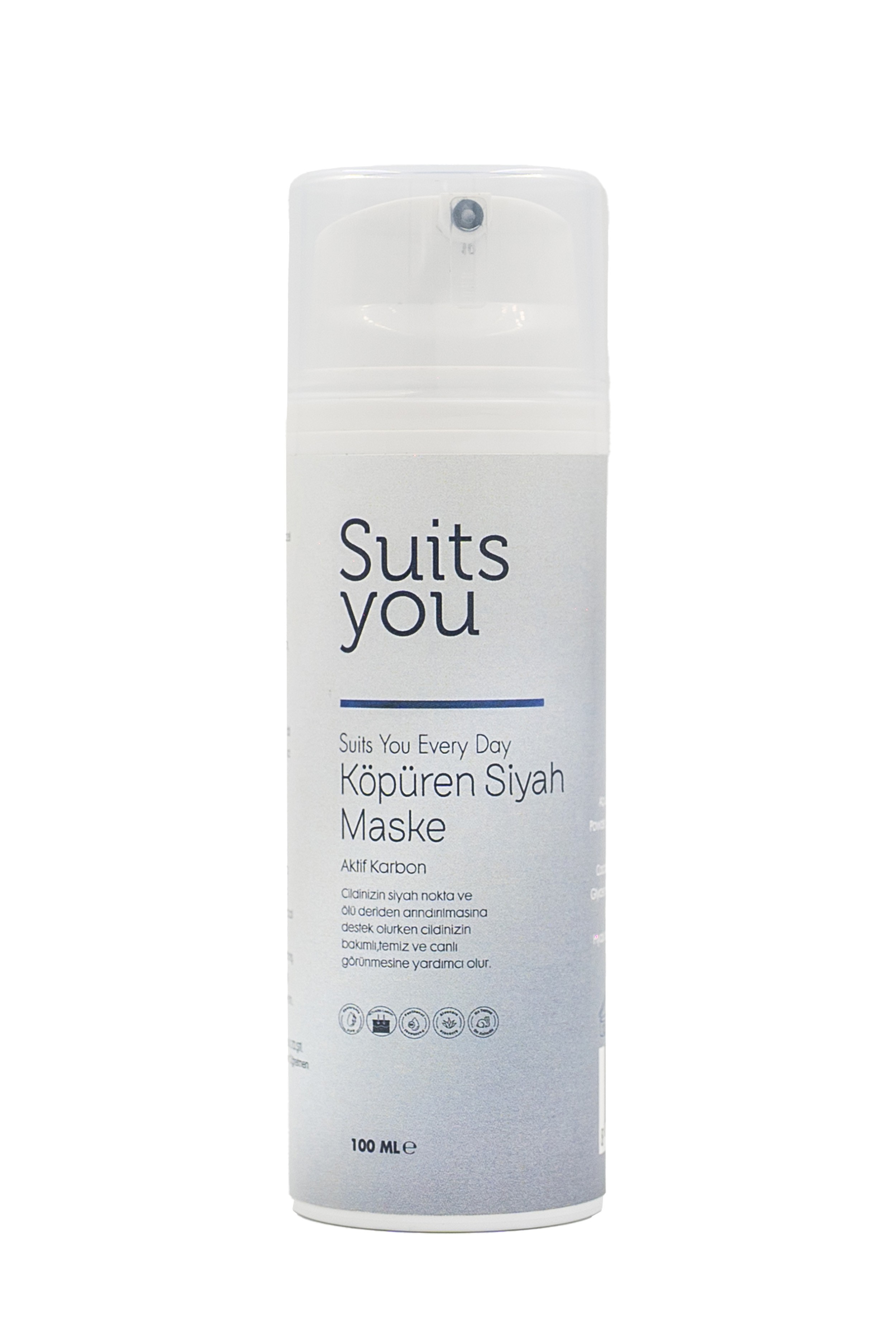 Gözenek Karşıtı Köpüren Aktif Karbon Maske – Bambu Aktif Karbon 100 ML