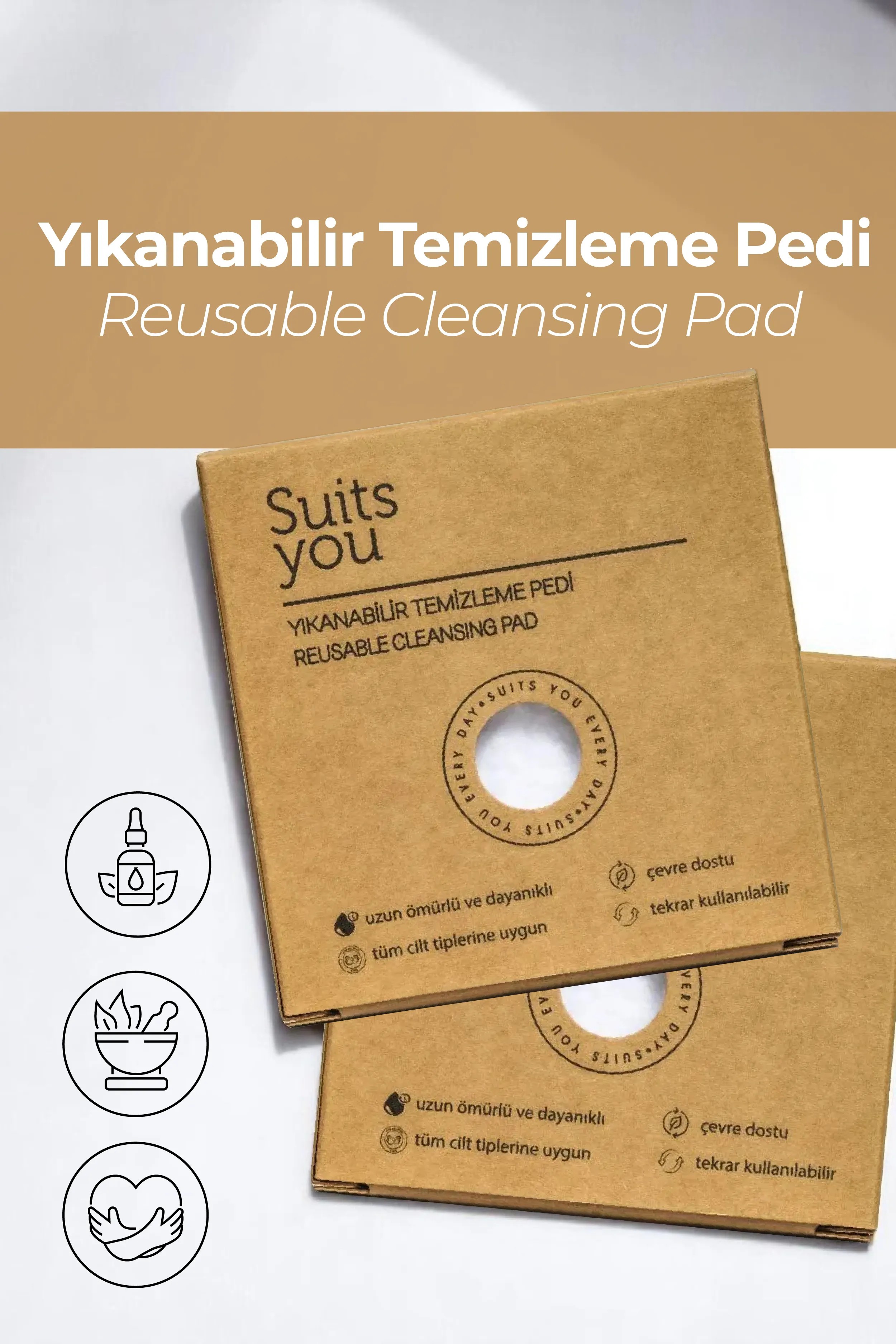 Yıkanabilir Temizleme Pedi – Reusable Cleansing Pad