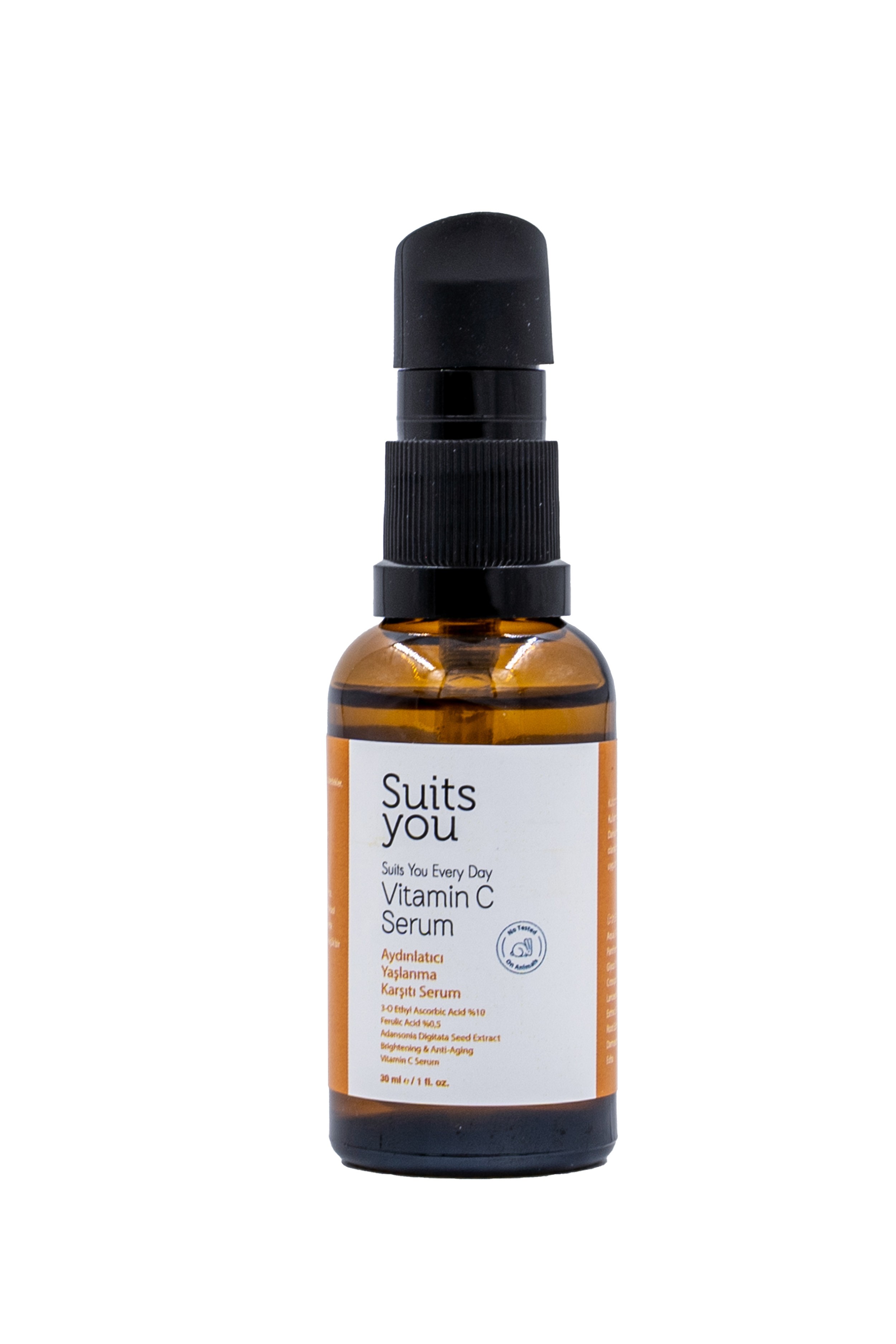 Saf C Vitamini %10 Koyu Leke Aydınlatıcı Yaşlanma Karşıtı Konsantre Bakım Serumu 30 mL