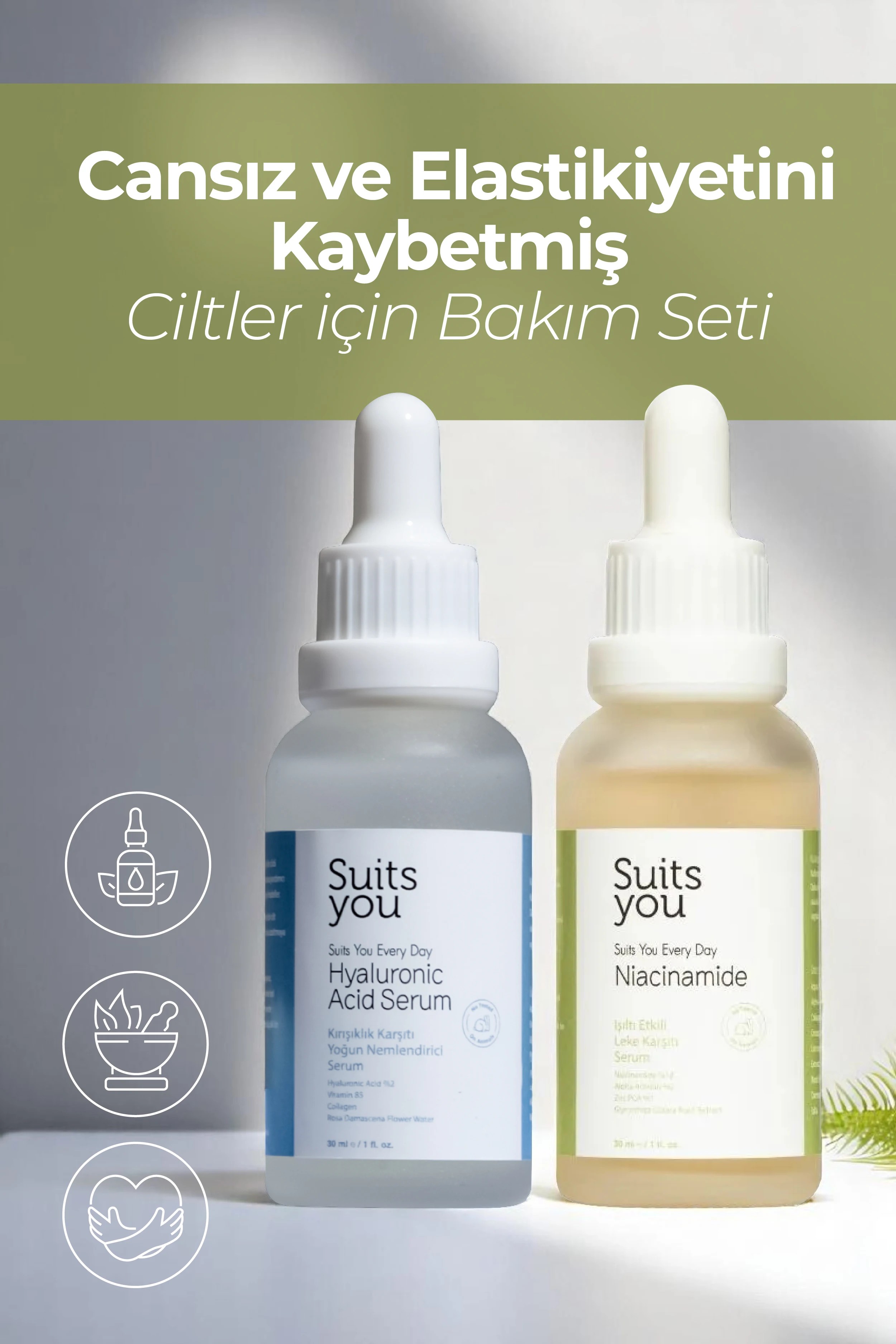 Suits You Cansız ve Elastikiyetini Kaybetmiş Ciltler için Bakım Seti