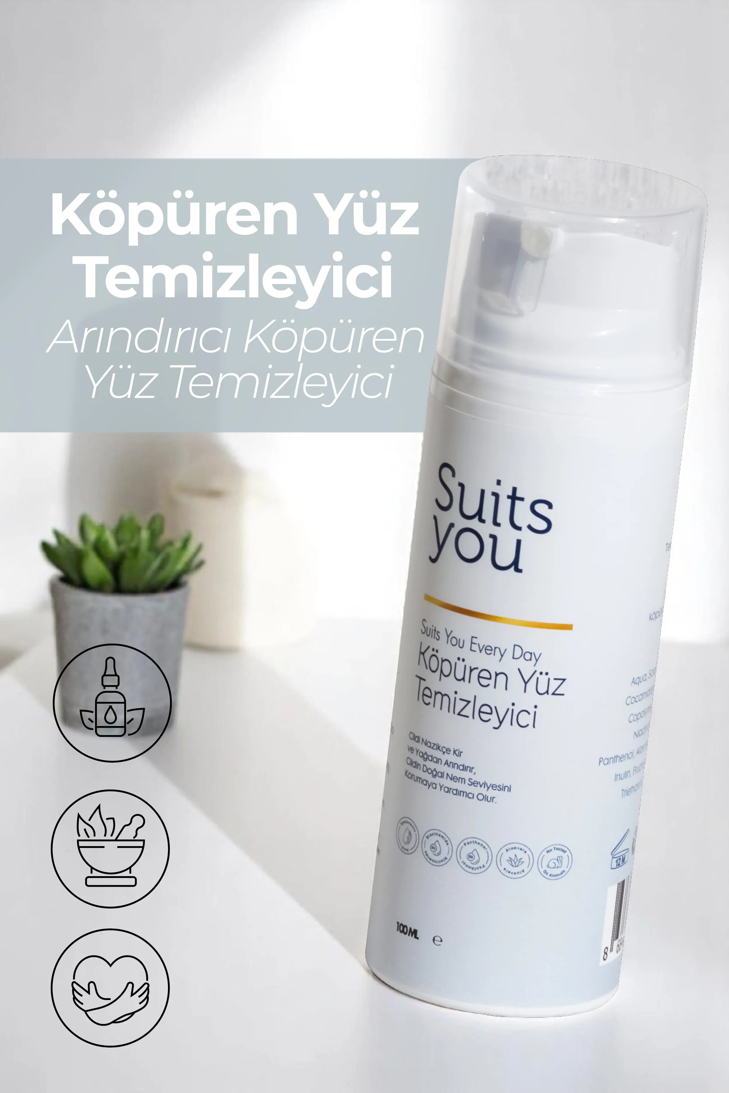 Köpüren Yüz Temizleyici –  Arındırıcı Köpüren Yüz Temizleyici 100 ML