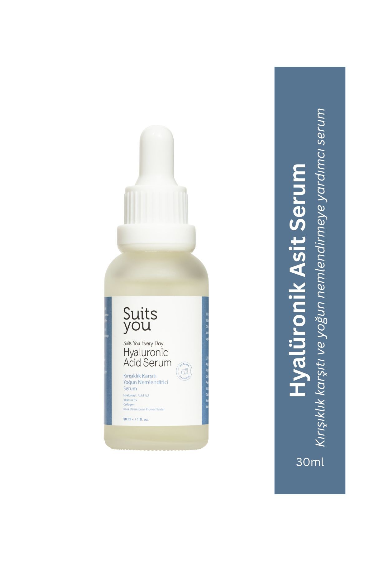 Hyaluronic Acid B5 Kırışıklık Karşıtı, Dolgunlaştırıcı, Yoğun Nemlendirici Serum 30 ml