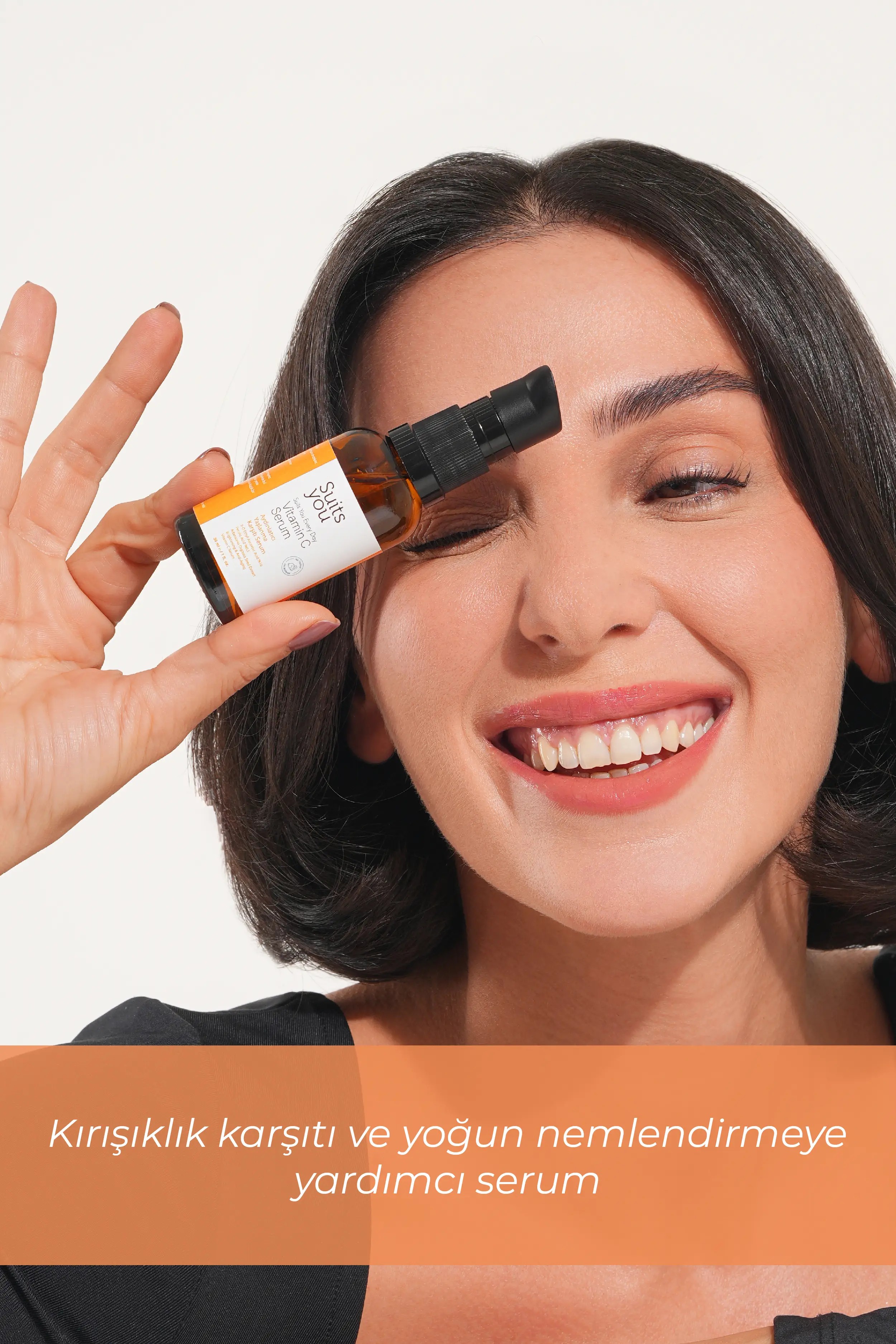 Saf C Vitamini %10 Koyu Leke Aydınlatıcı Yaşlanma Karşıtı Konsantre Bakım Serumu 30 mL