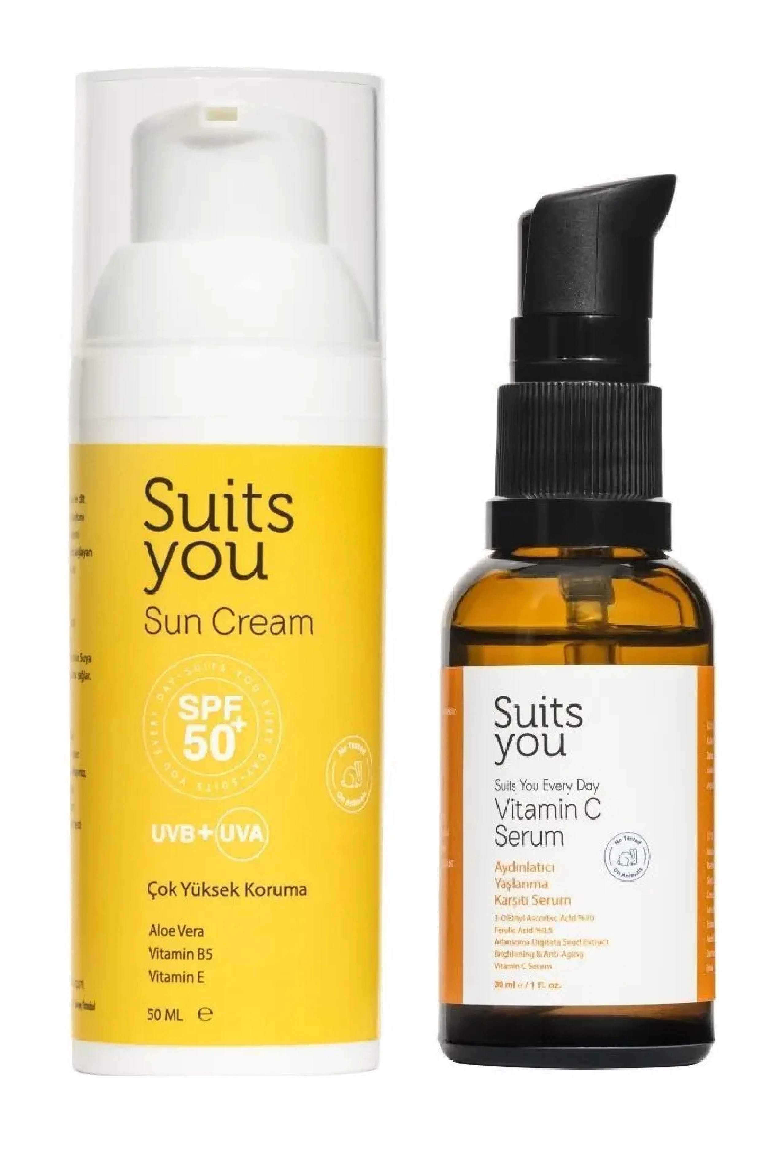 Suits You Yüksek Korumalı Leke Karşıtı İkili Bakım Seti 