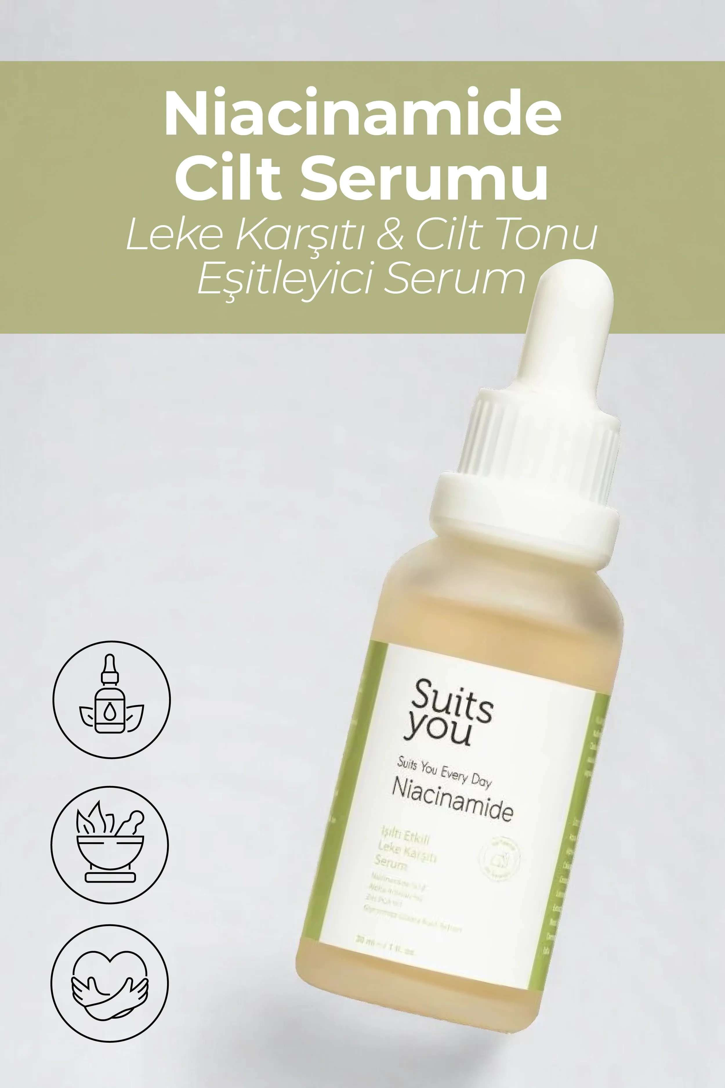 Niacinamide Cilt Serumu – Leke Karşıtı & Cilt Tonu Eşitleyici Serum 30 Ml
