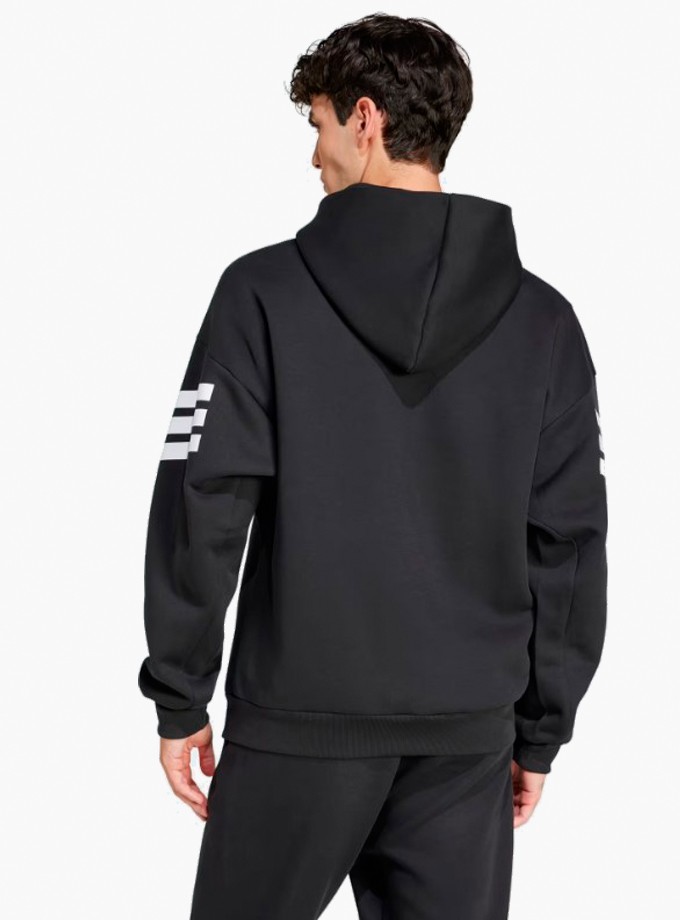 adidas Future Icons 3-Stripes Full-Zip Erkek Sweatshirt JD4827