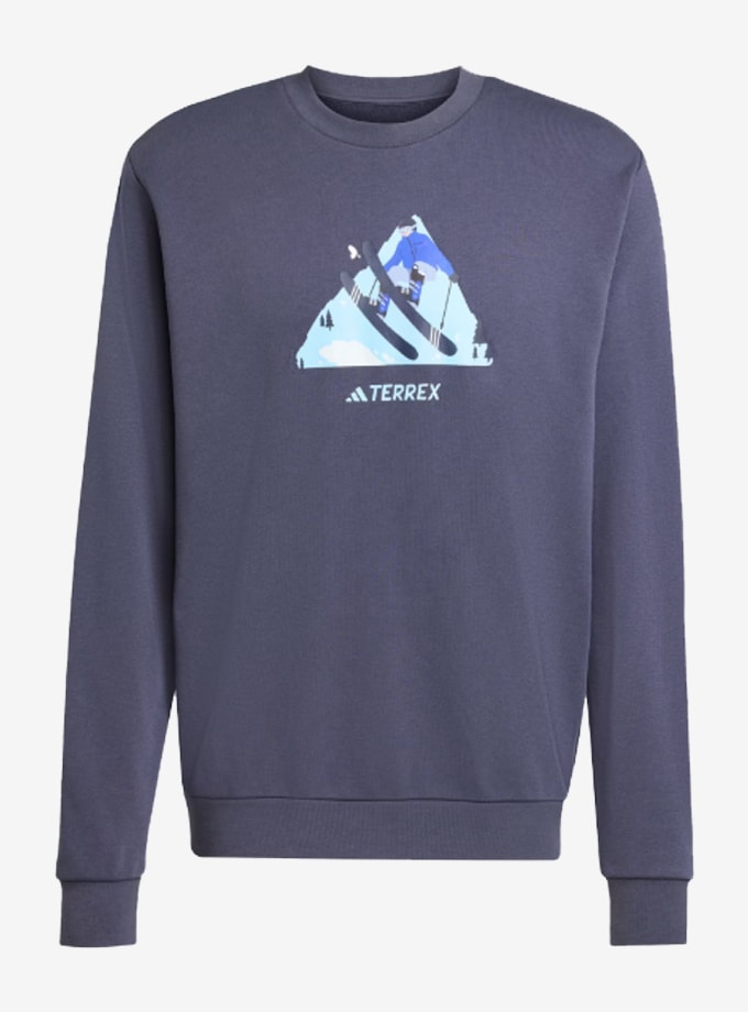 adidas KE2318 Terrex Snow Graphic Crew Unisex Sweatshirt
